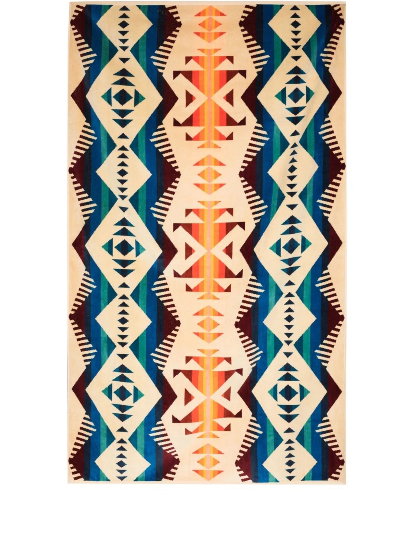 motif-print beach towel