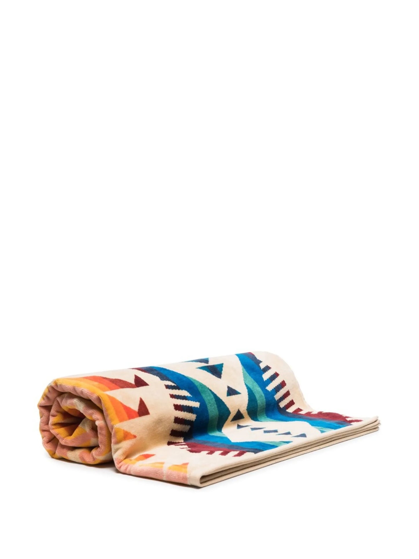 motif-print beach towel