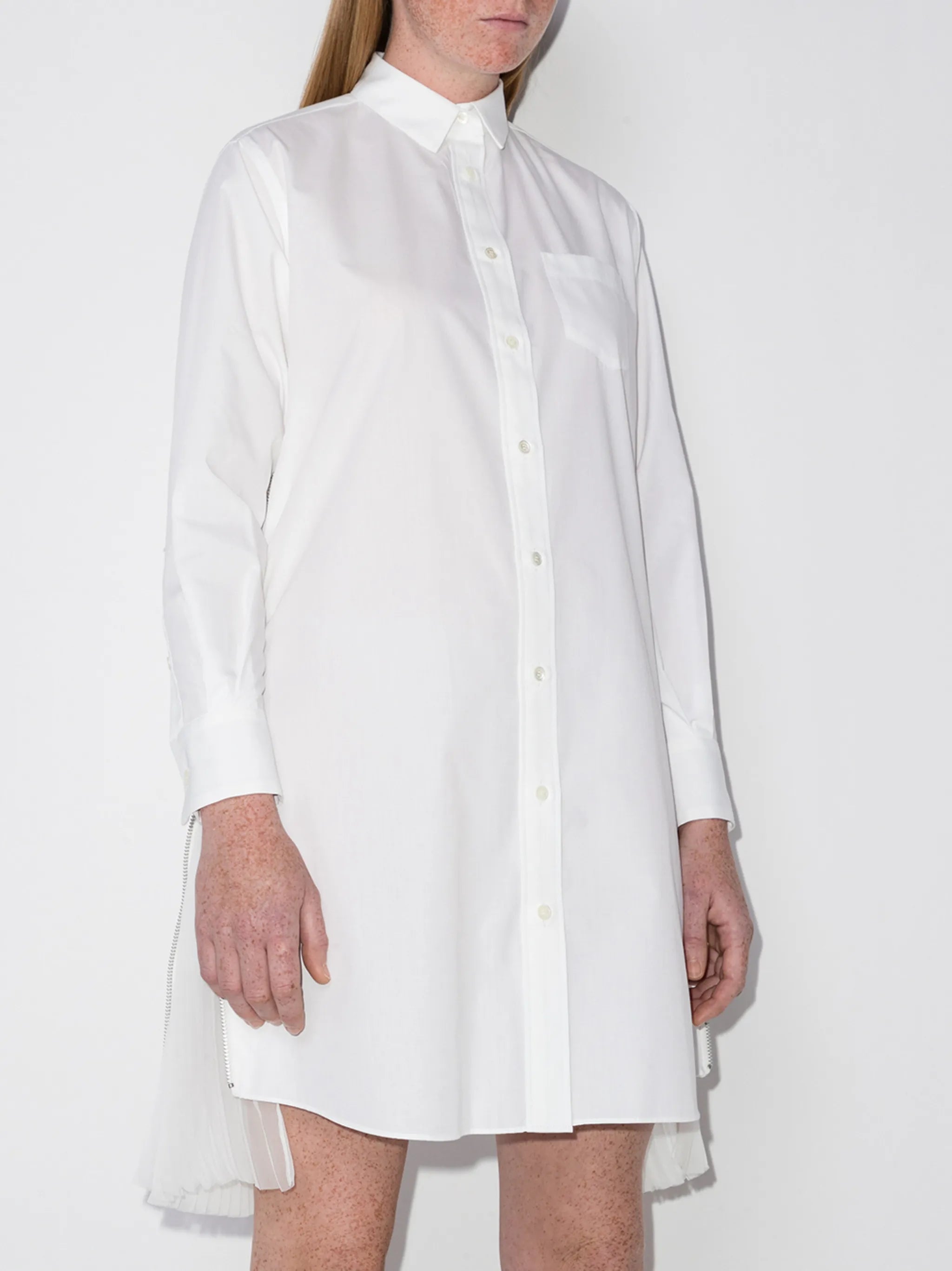 high-low hem shirt dress