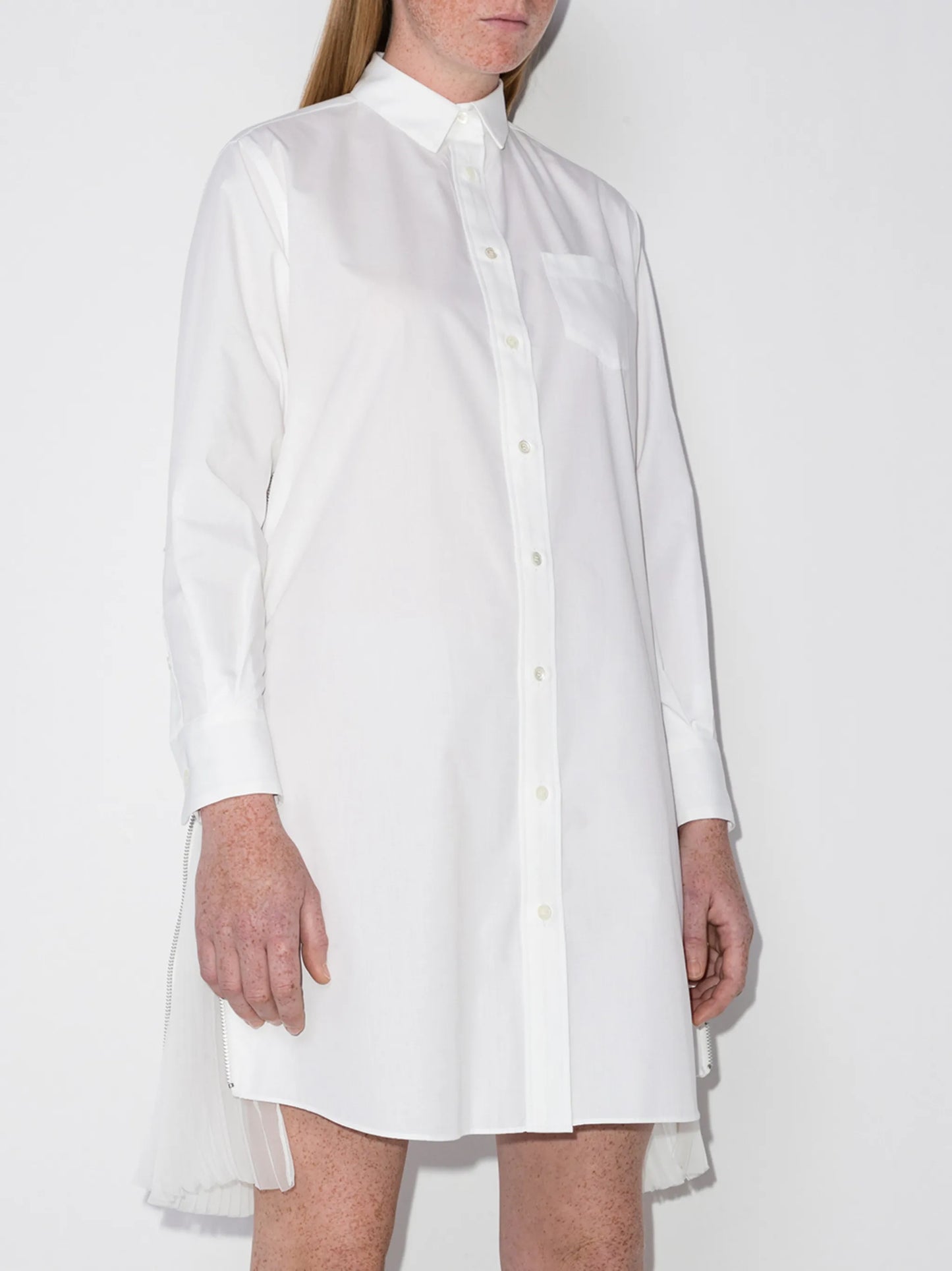 high-low hem shirt dress