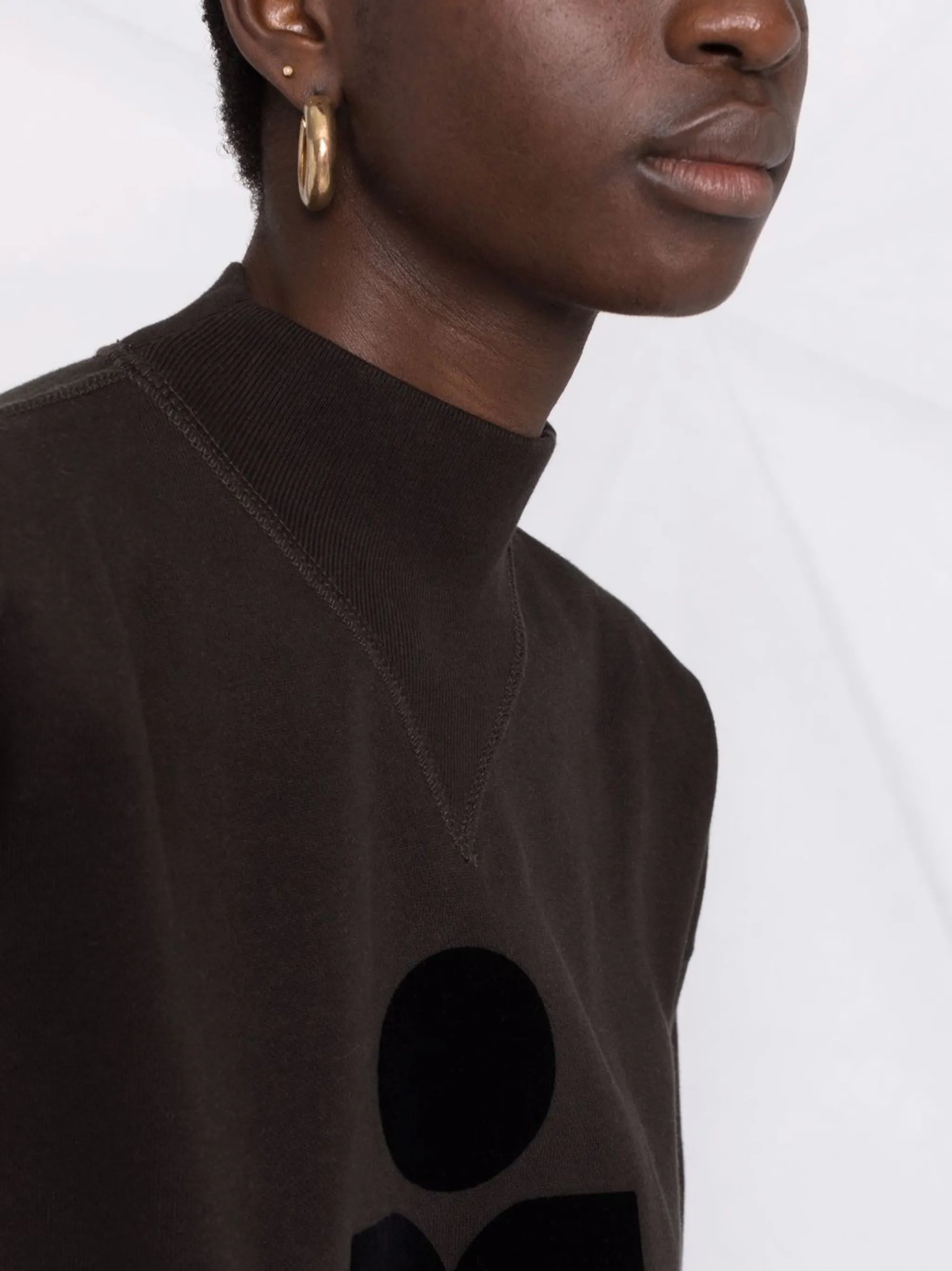 Moby flocked-logo sweatshirt