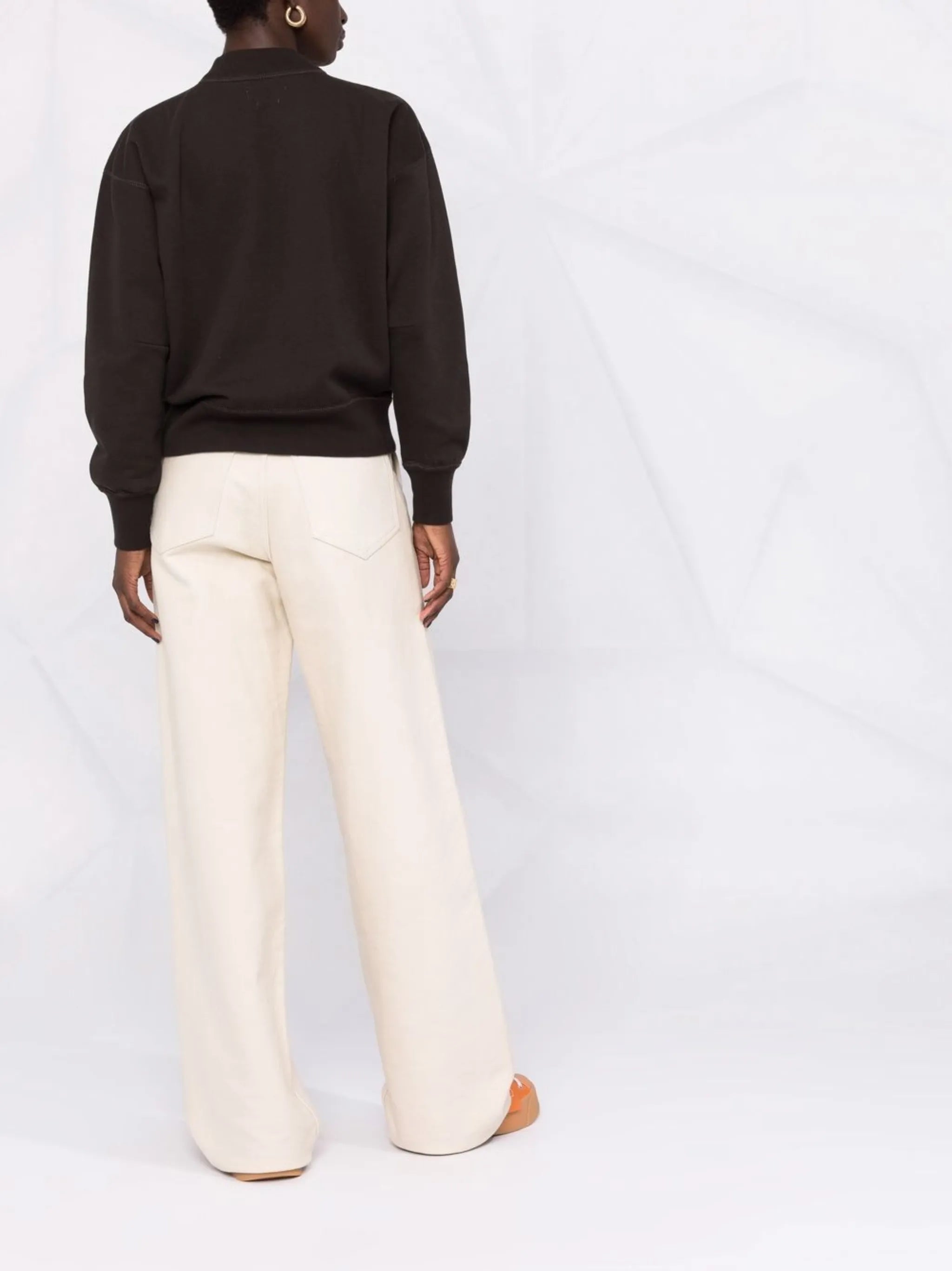 Moby flocked-logo sweatshirt