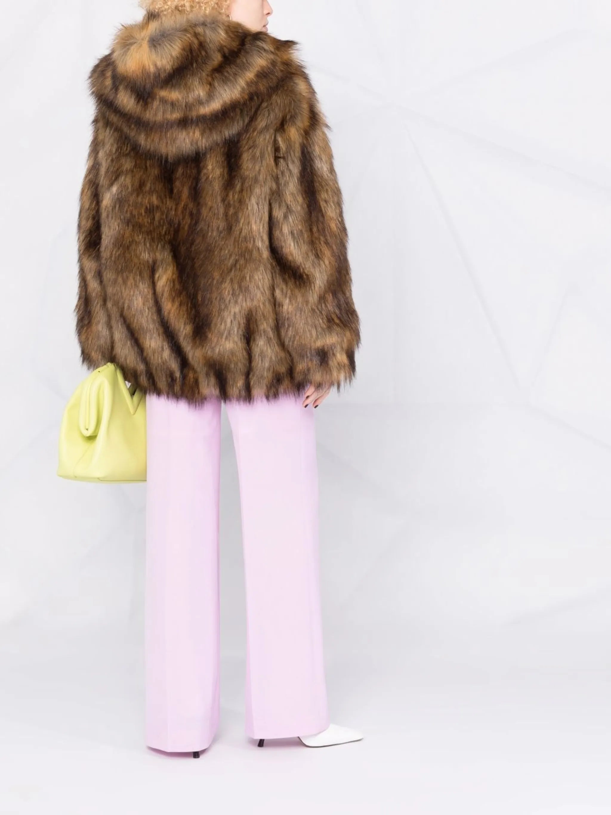 textured-finish long-sleeve coat