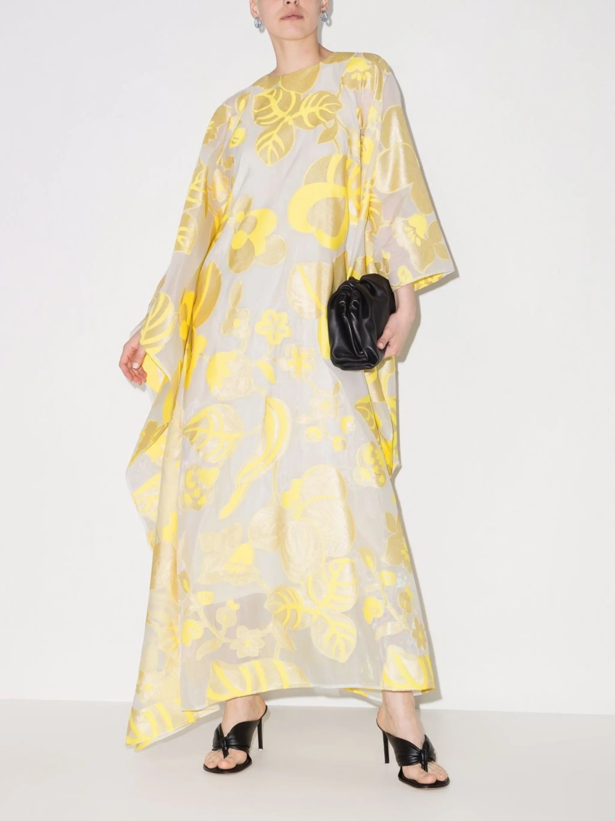 1969 jacquard kaftan dress