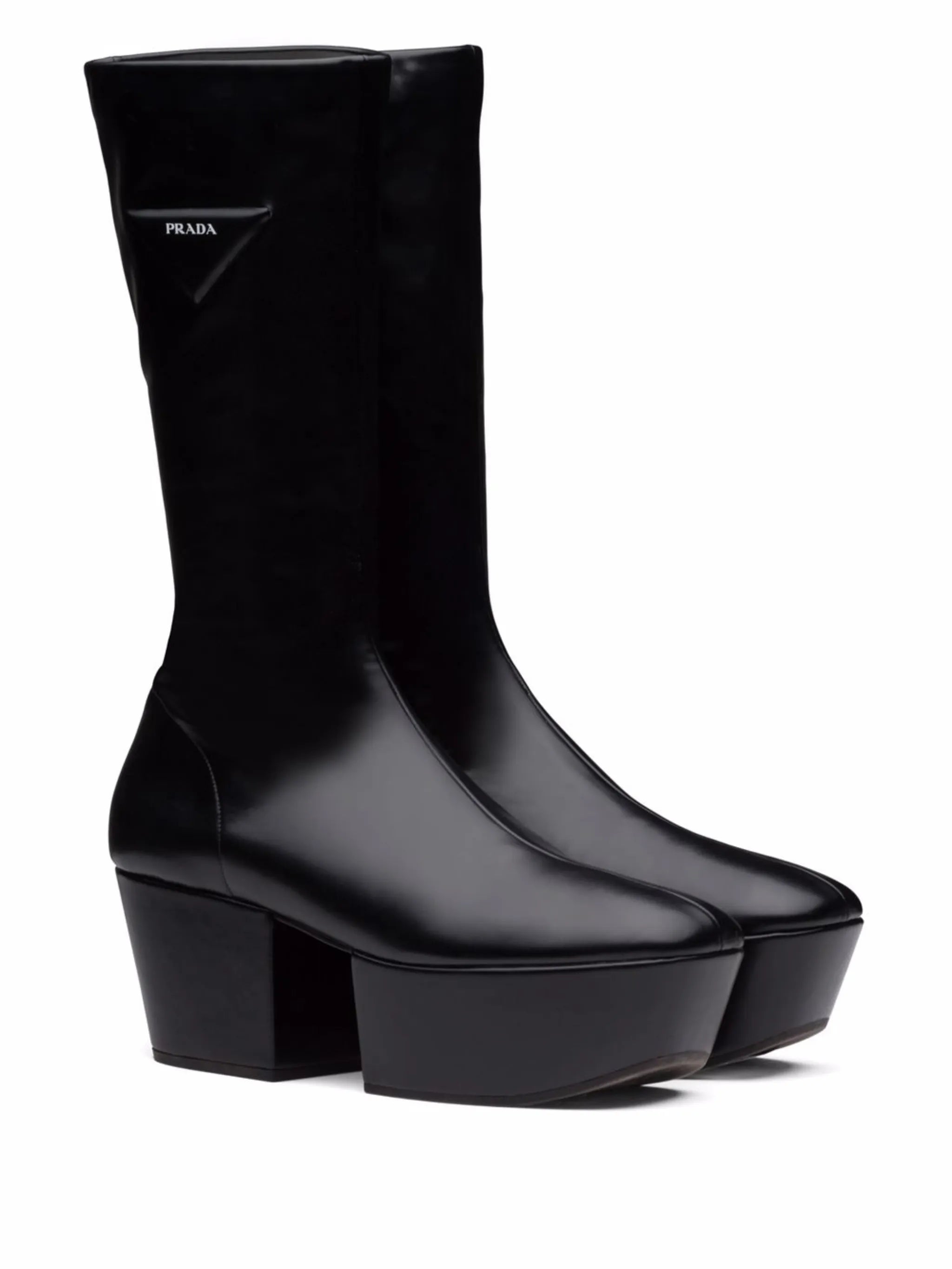triangle-logo platform boots