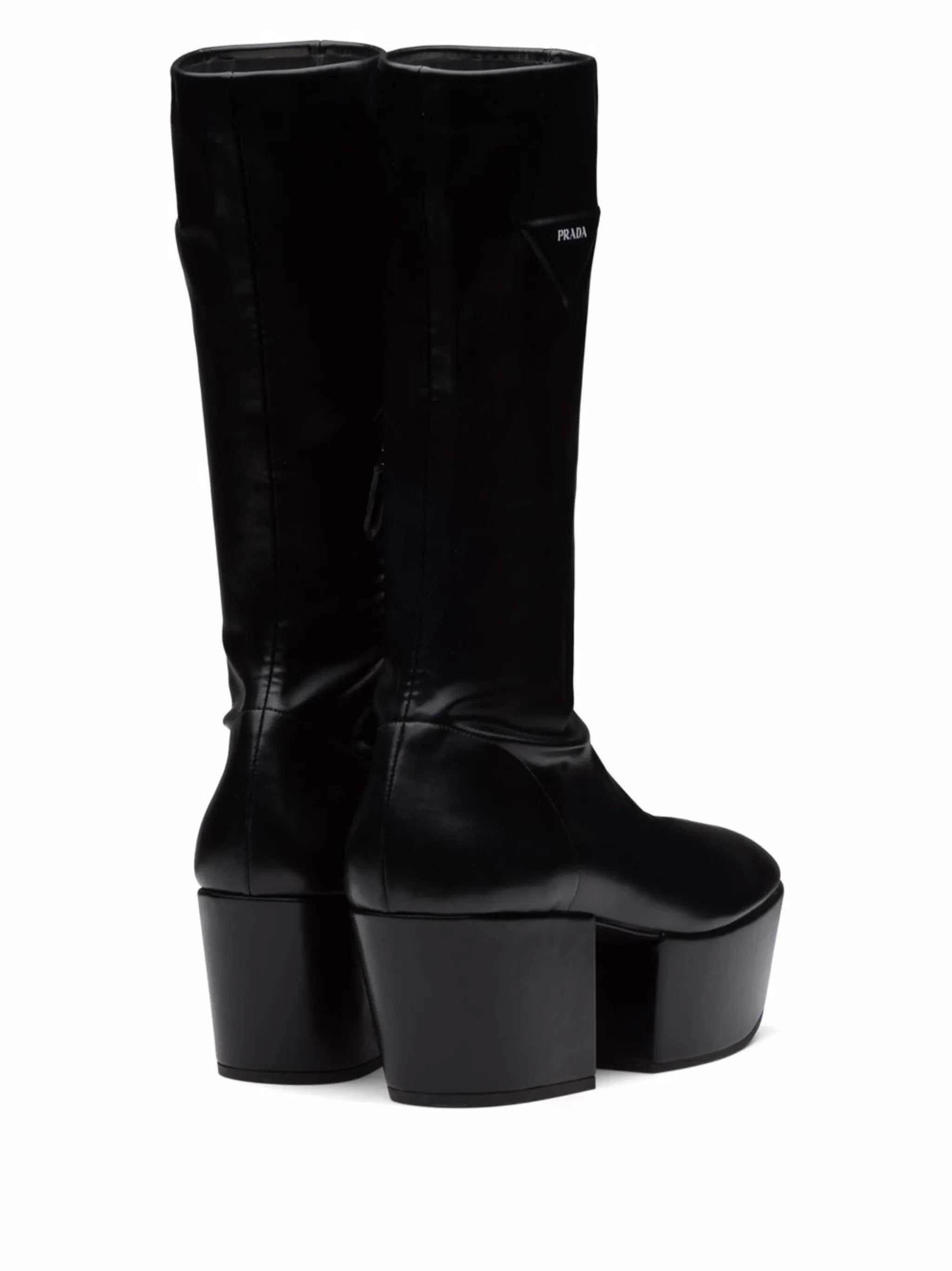 triangle-logo platform boots