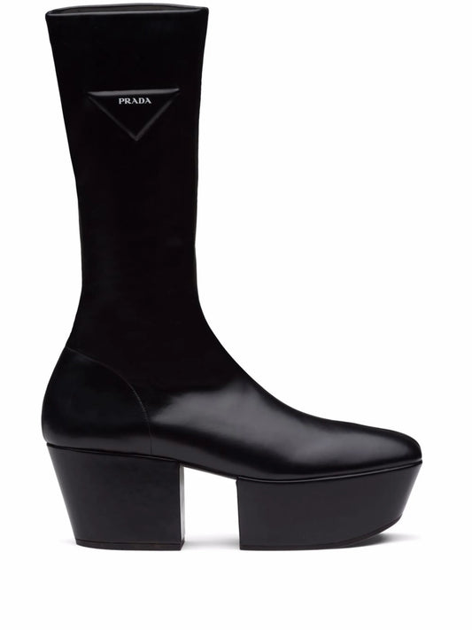 triangle-logo platform boots
