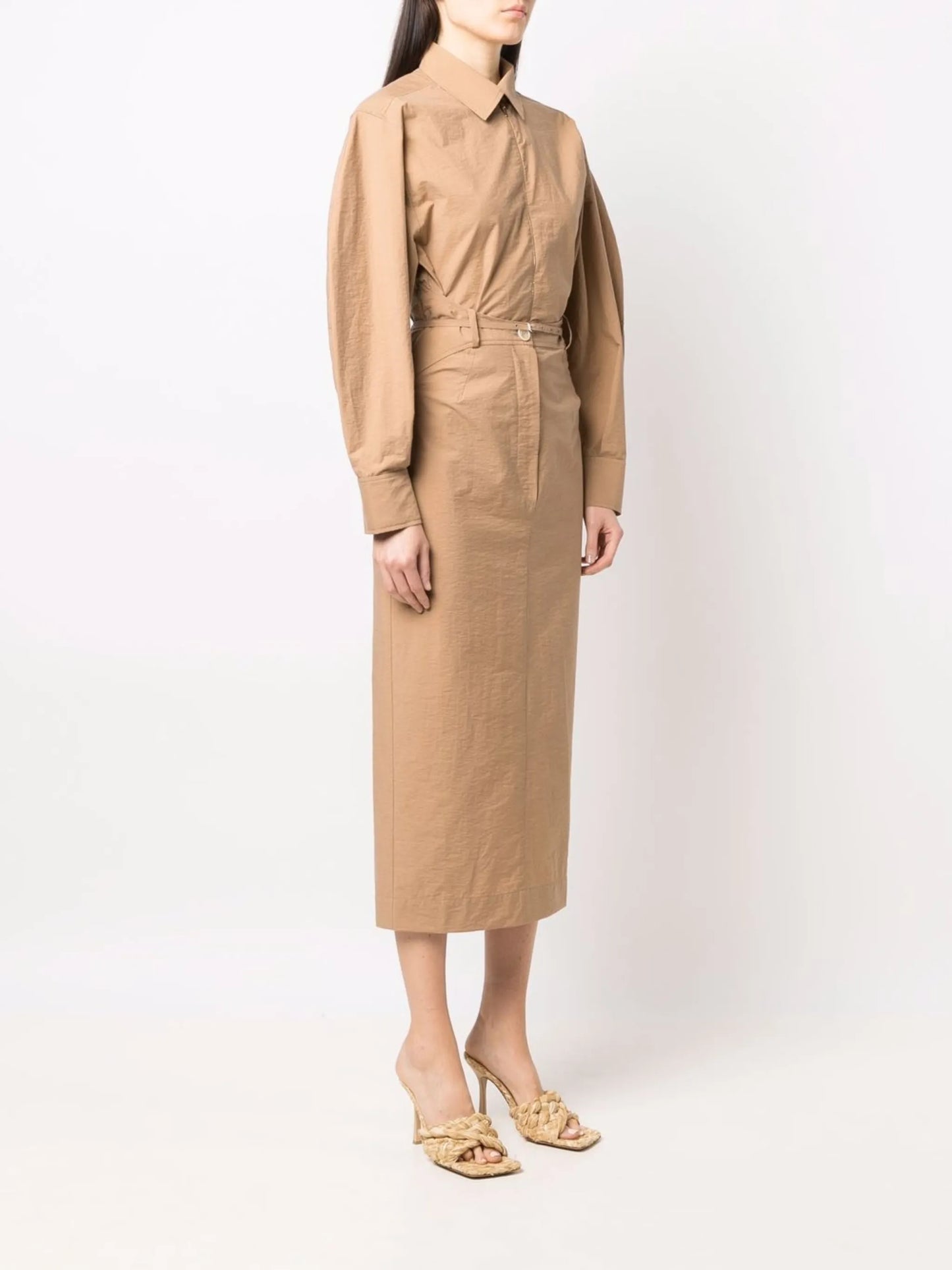 Uzco puff-sleeve dress