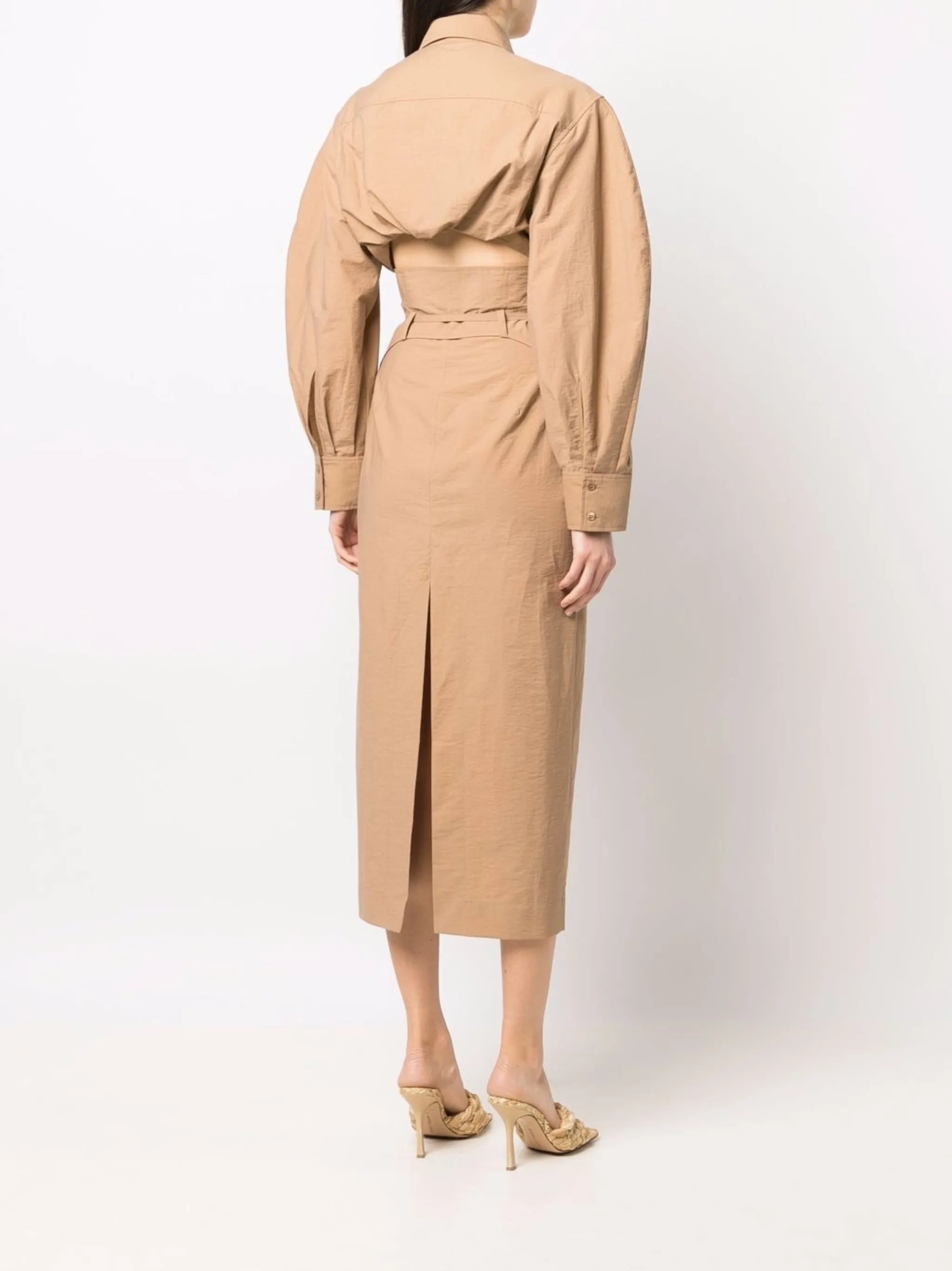 Uzco puff-sleeve dress