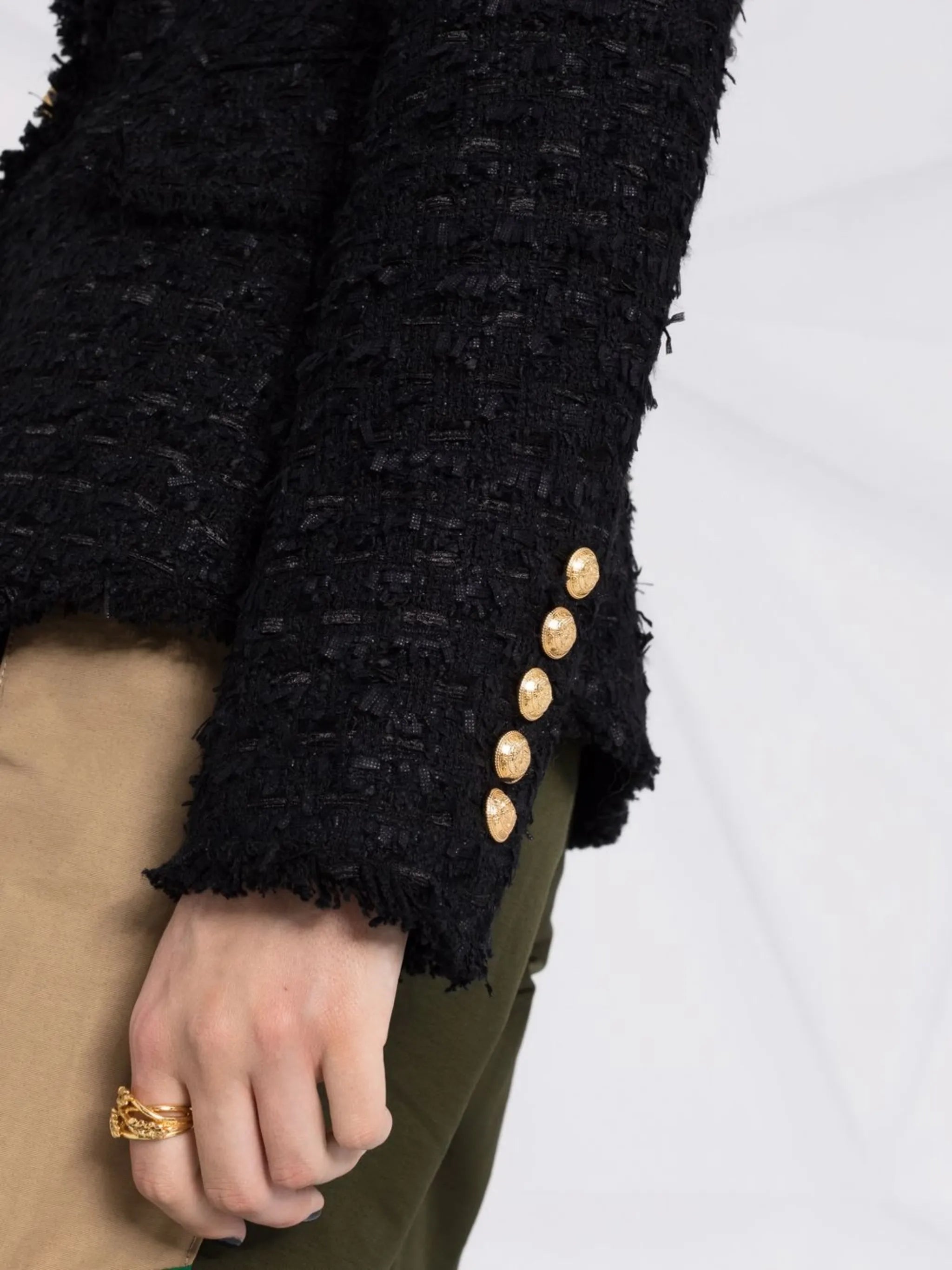 tweed double-breasted jacket