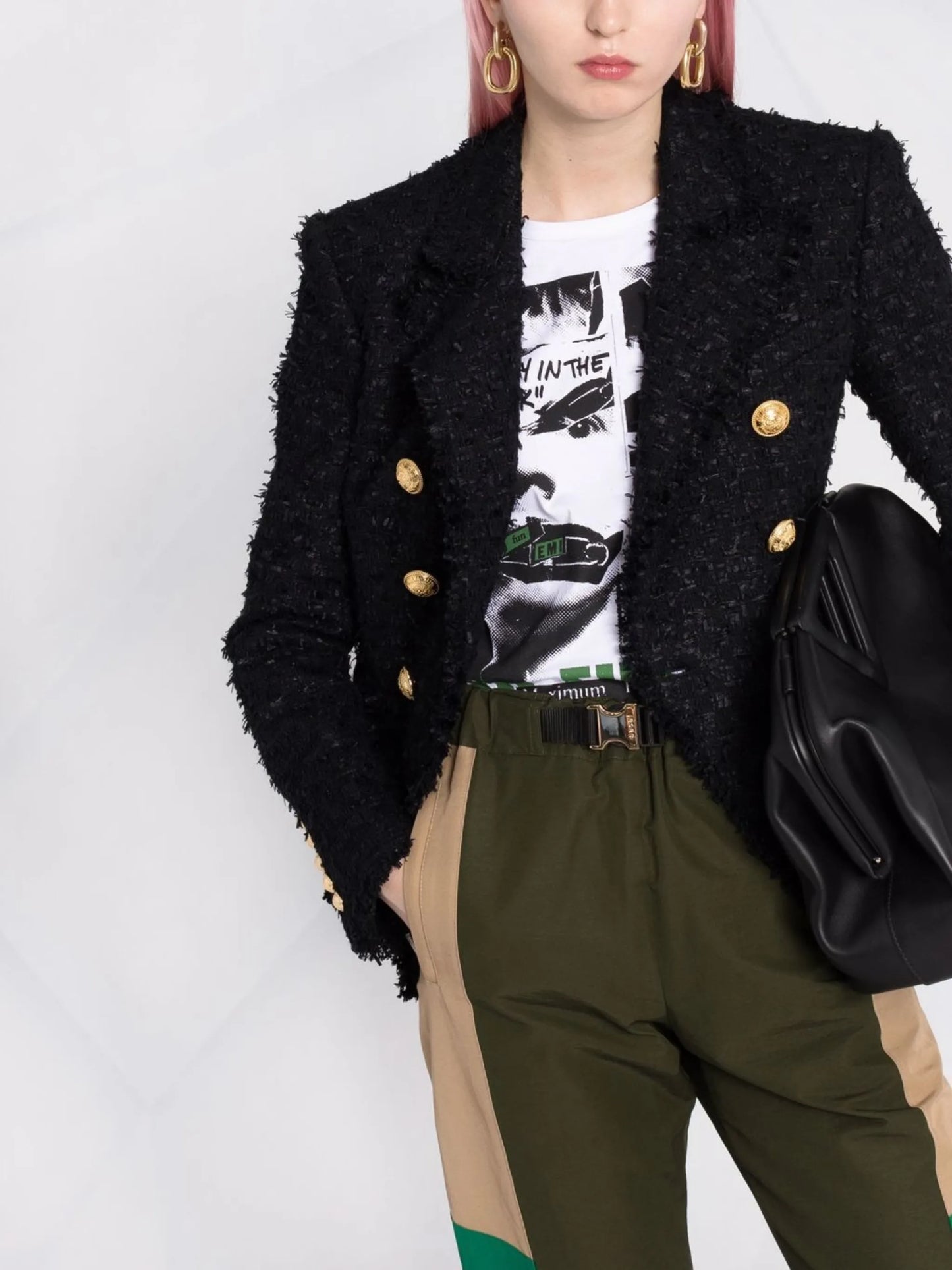tweed double-breasted jacket