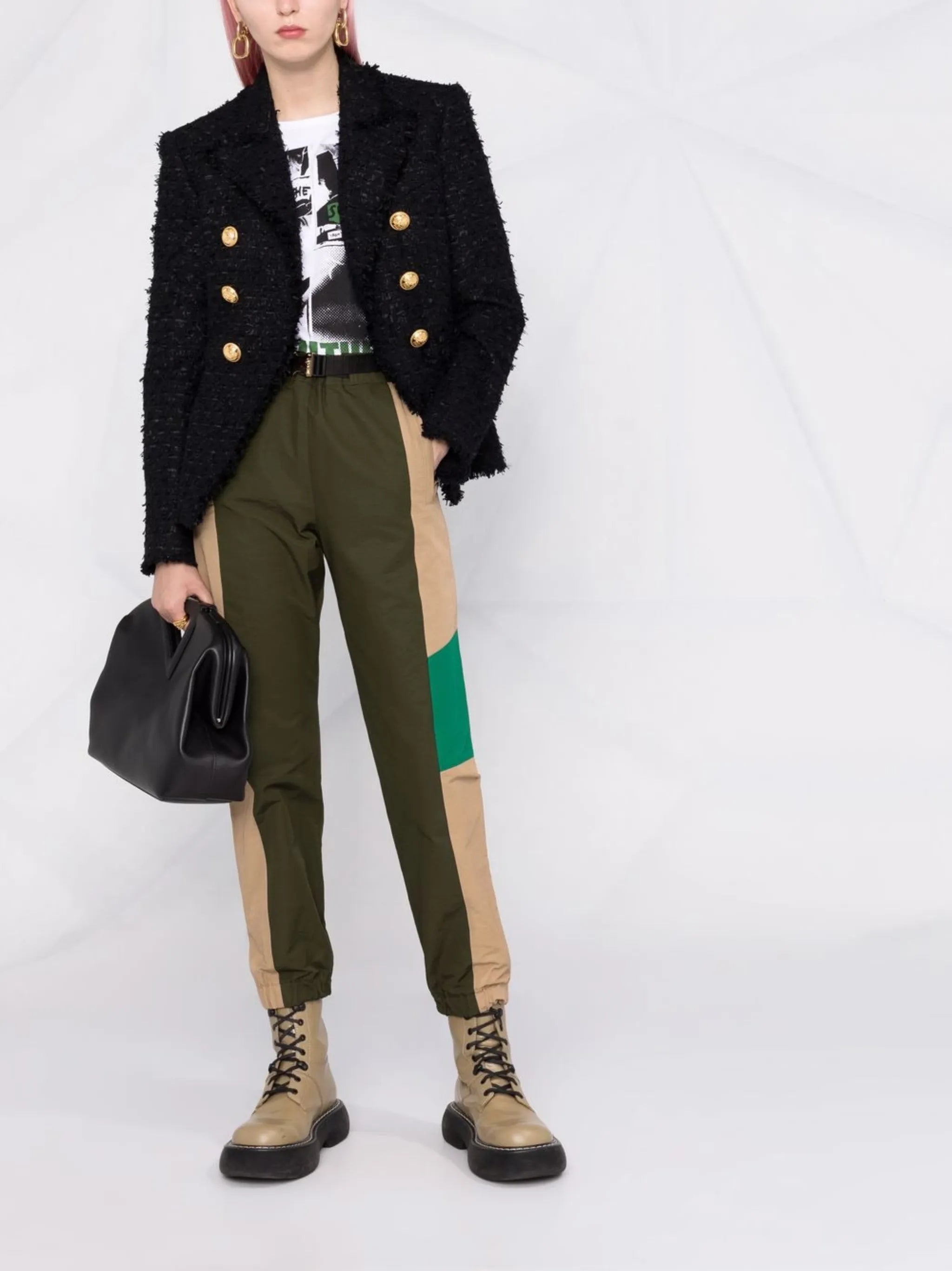 tweed double-breasted jacket