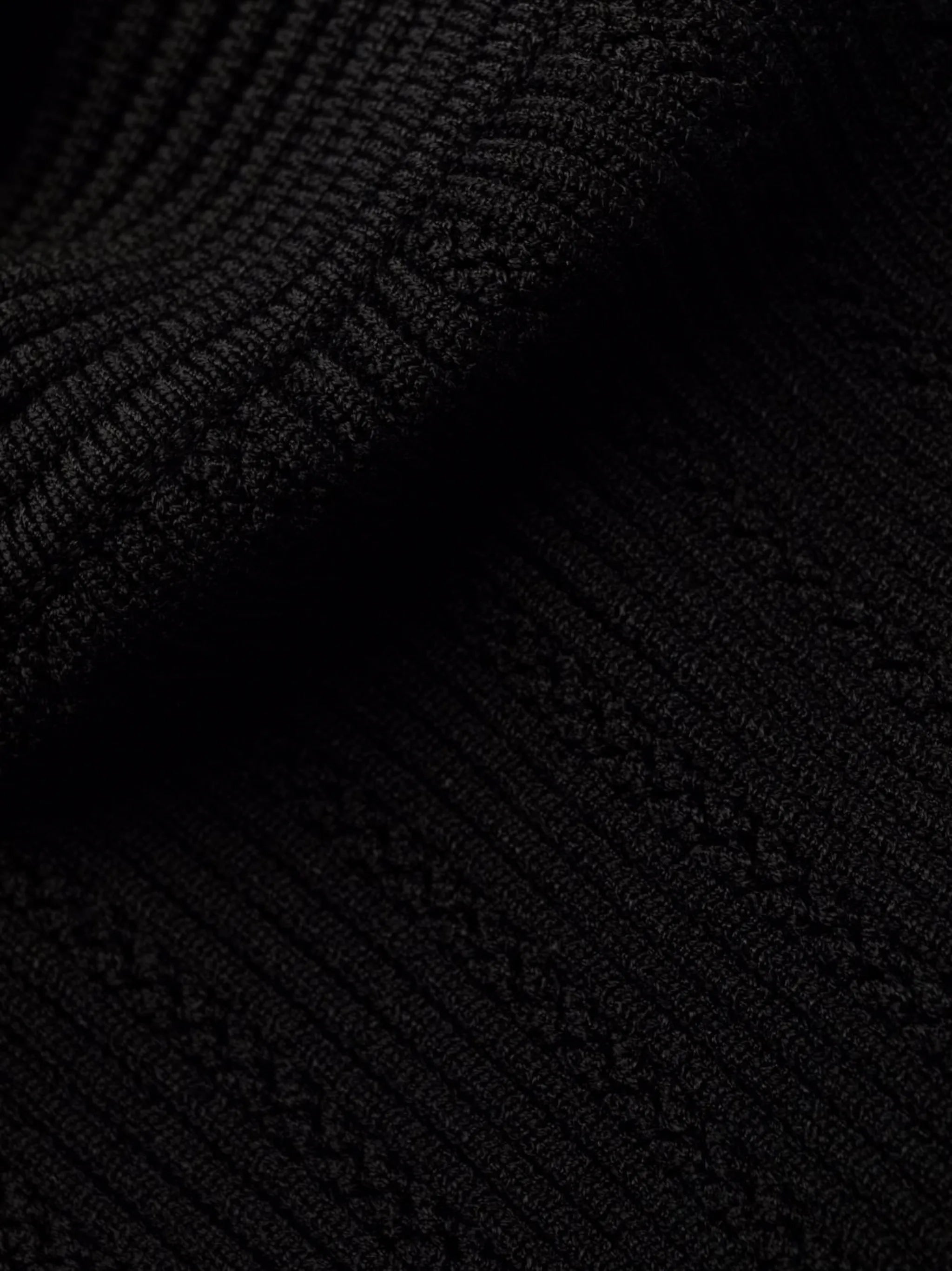 ribbed-knit short-sleeve dress