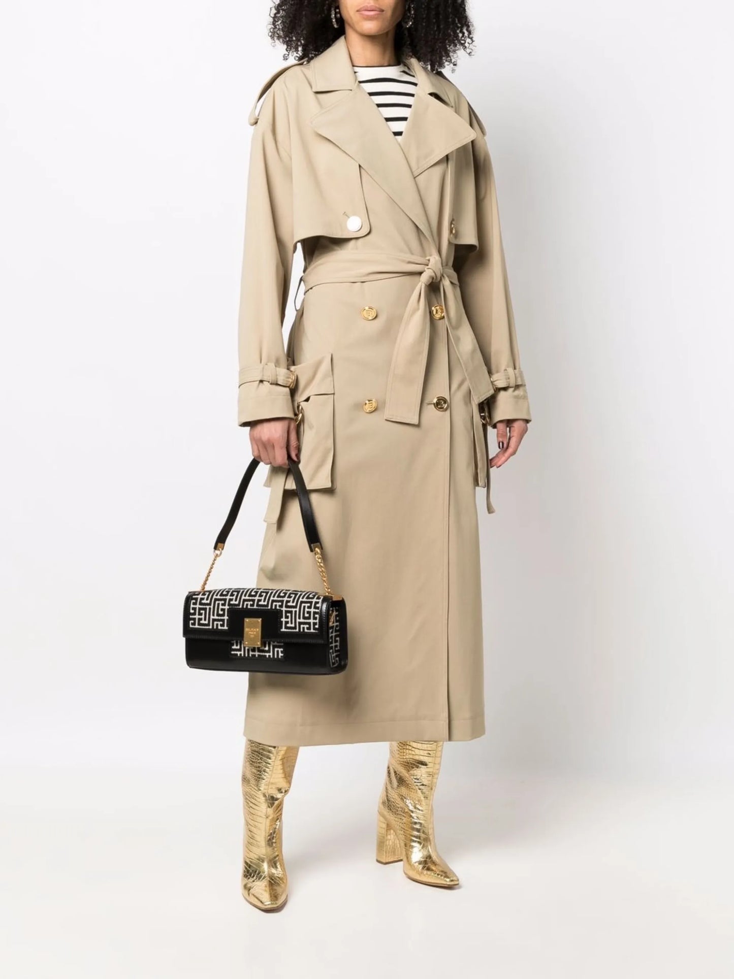 long belted trench coat