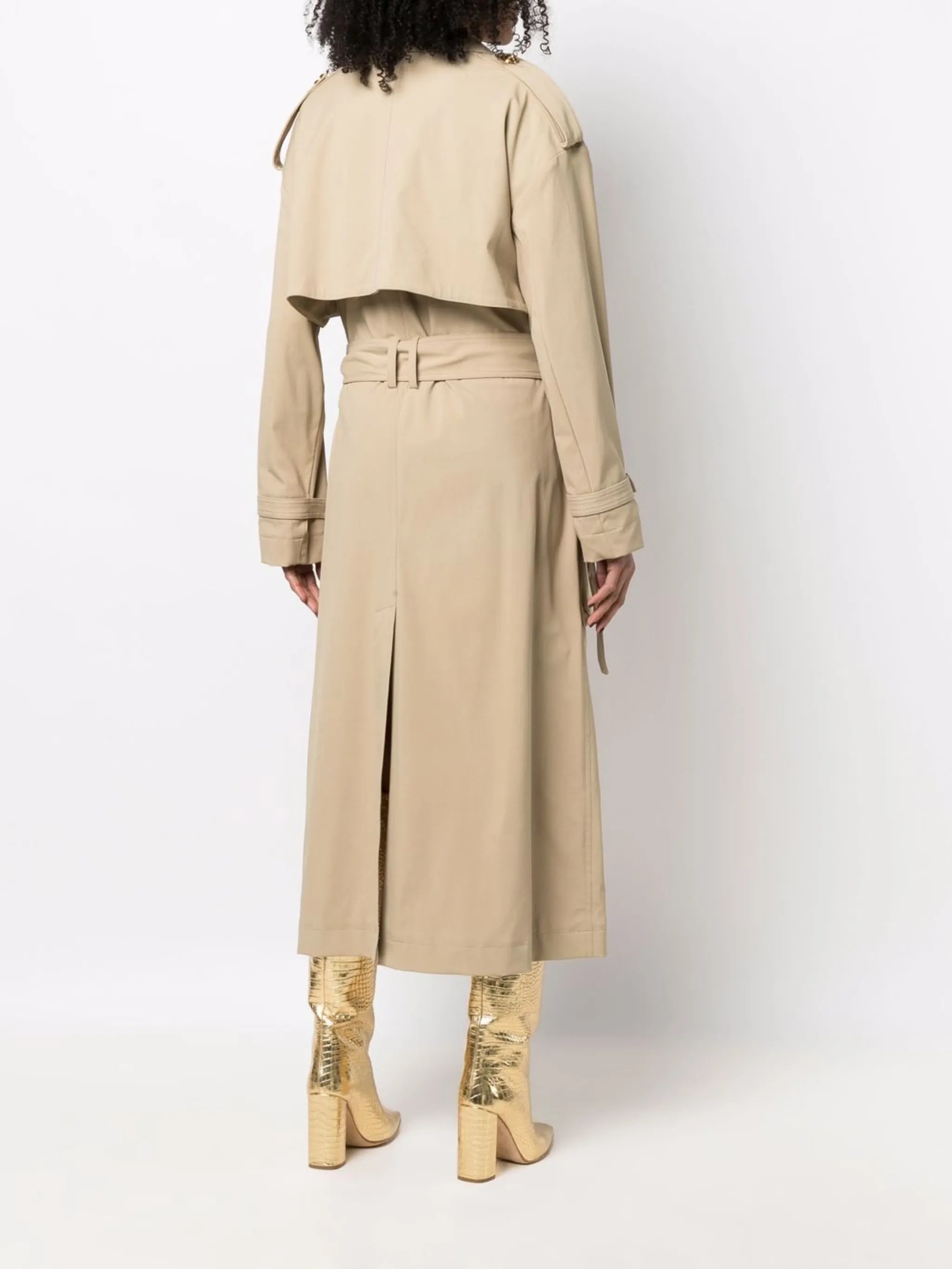 long belted trench coat