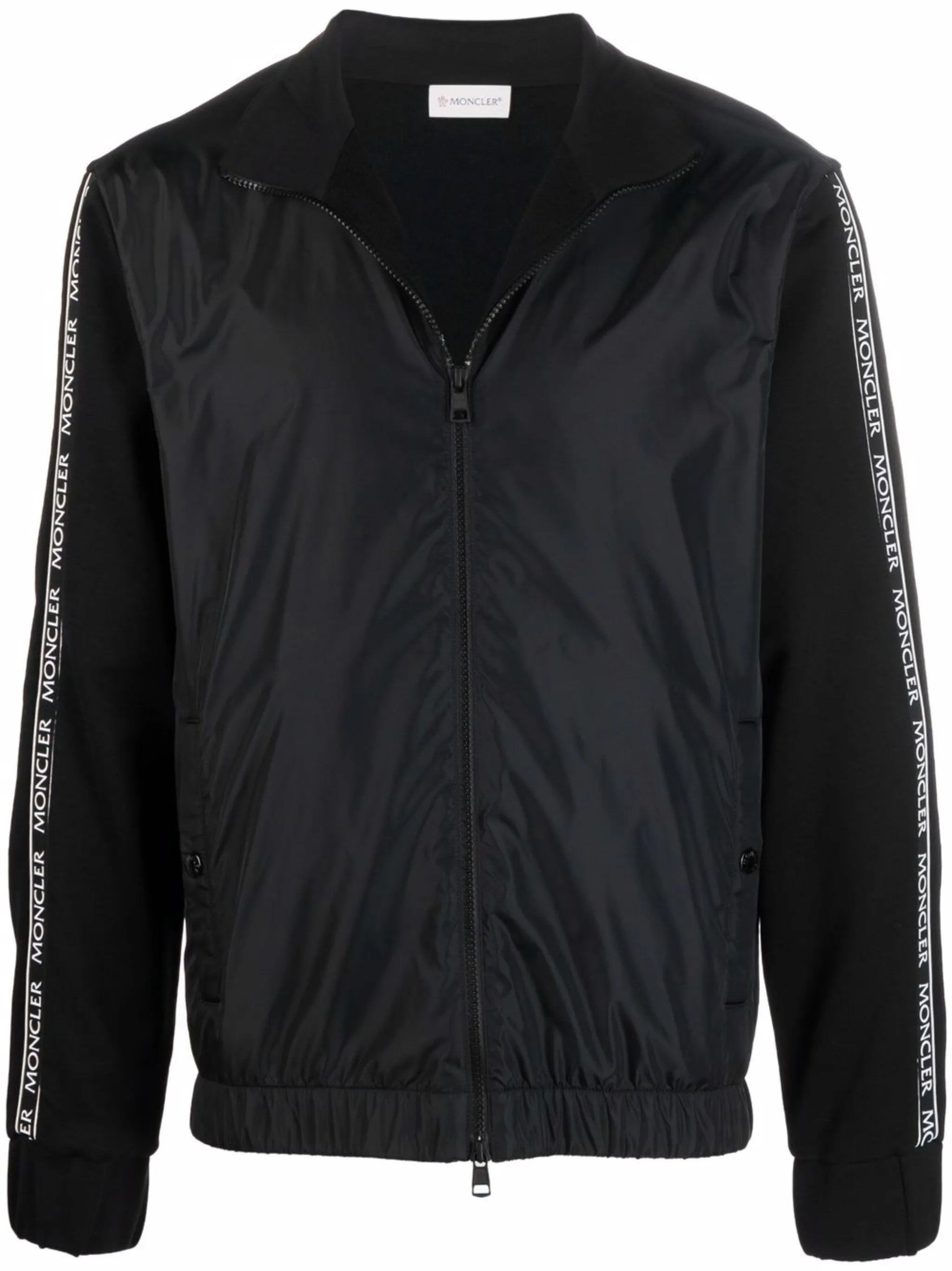 logo-tape panelled jacket