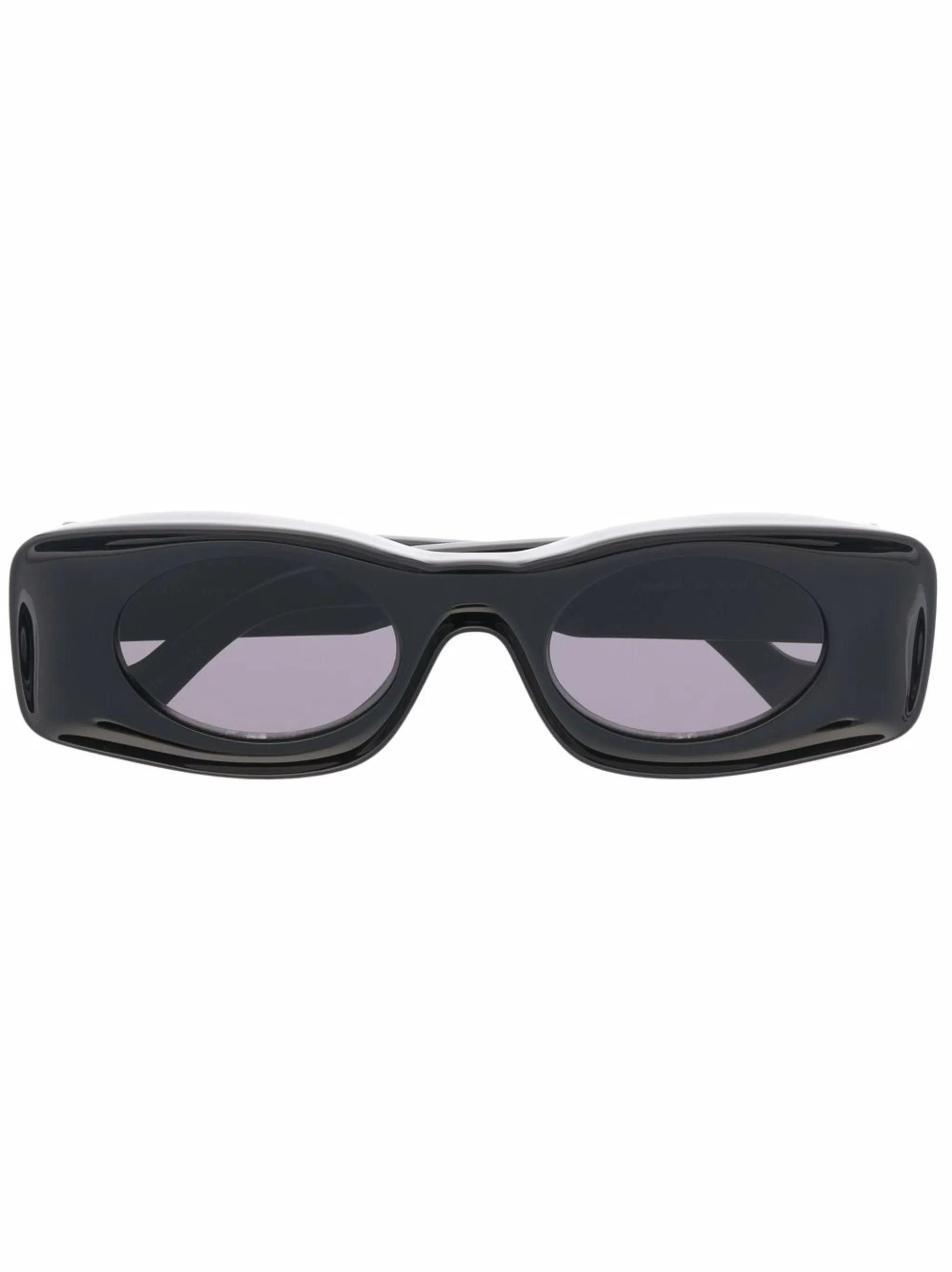 logo-print rectangle-frame sunglasses
