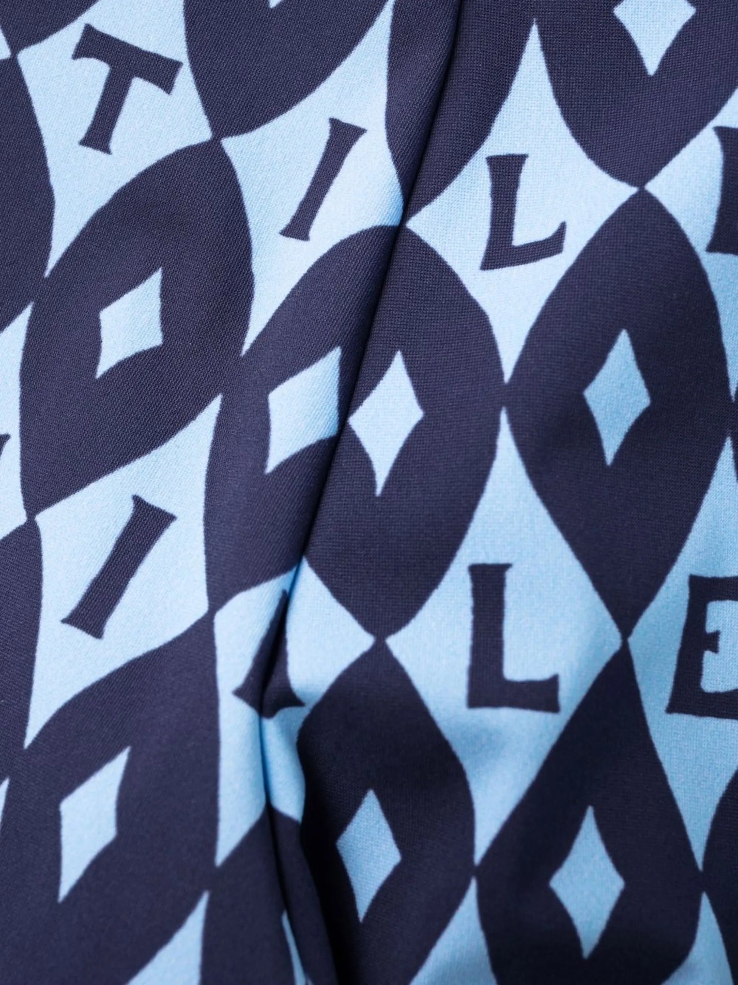 two-tone graphic-print leggings