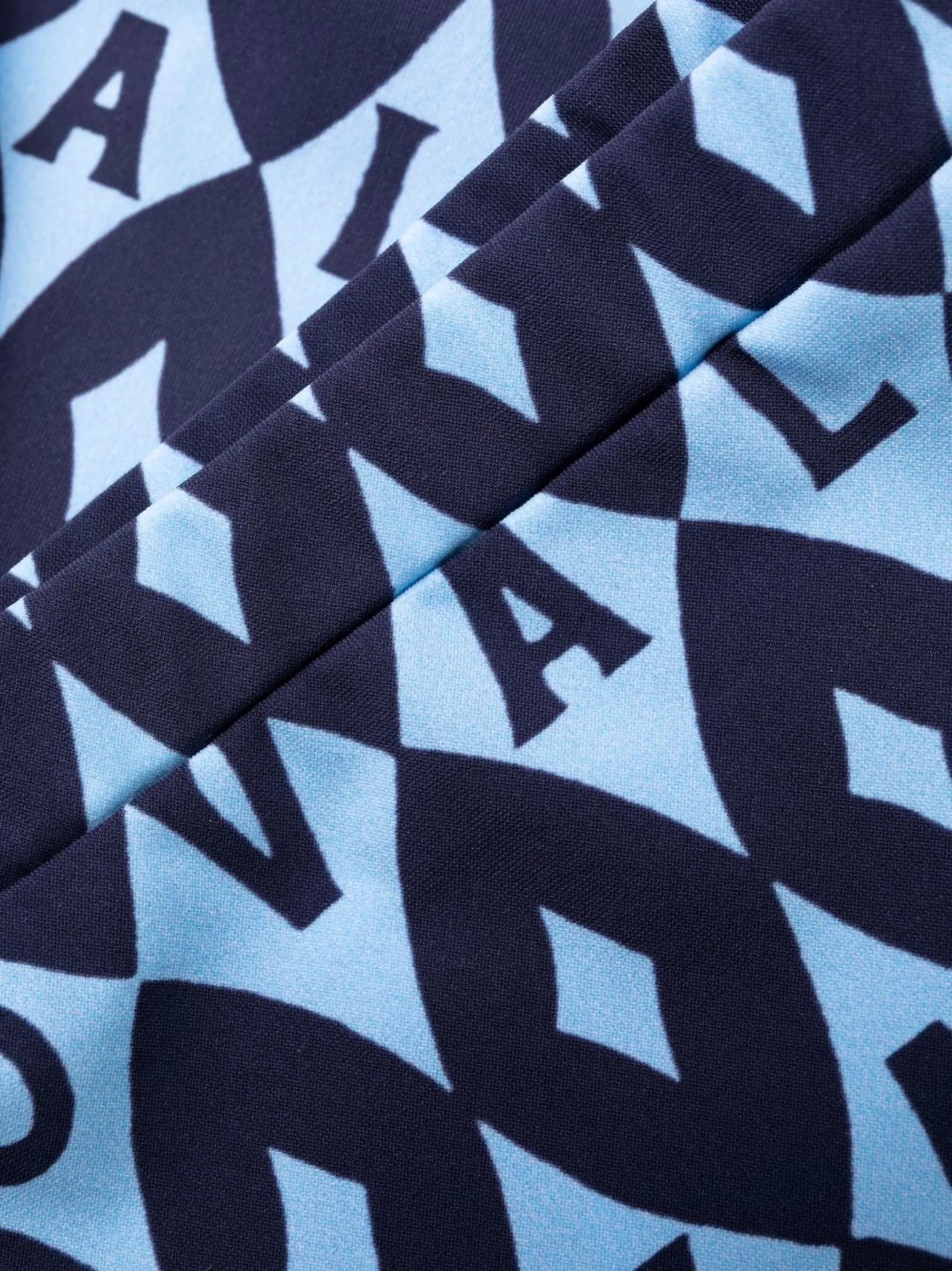 two-tone graphic-print leggings