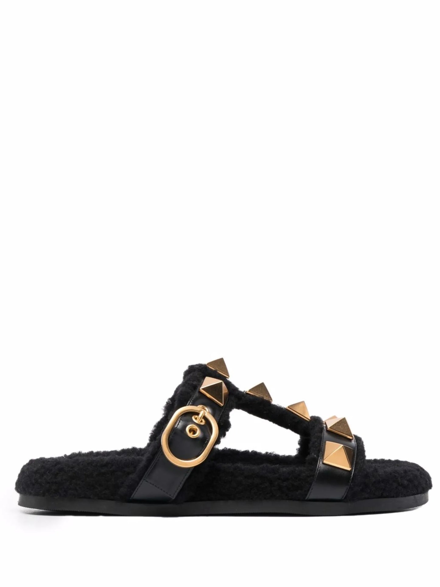 Roman stud shearling lined sandals