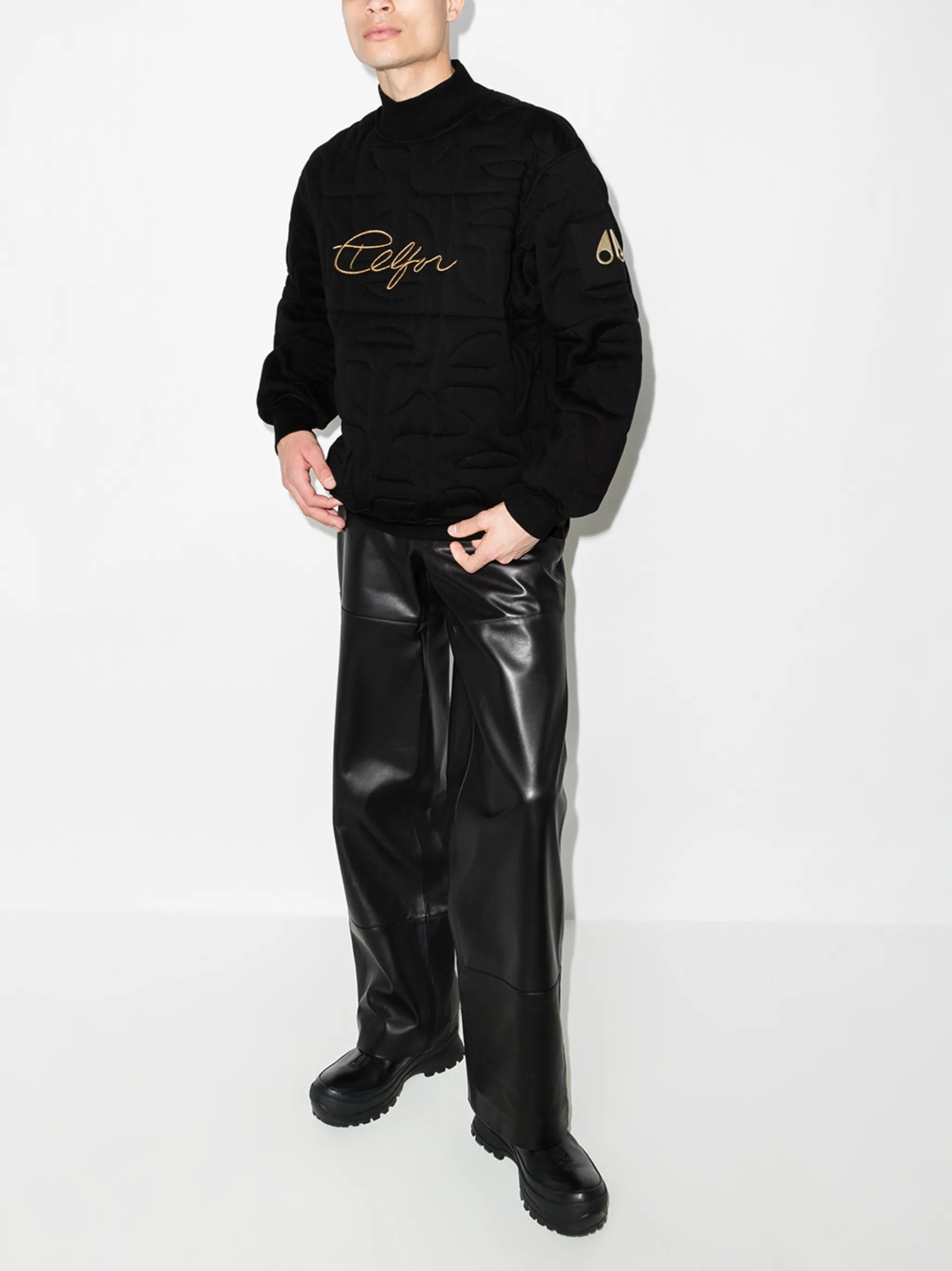 x Telfar logo-embroidered sweatshirt