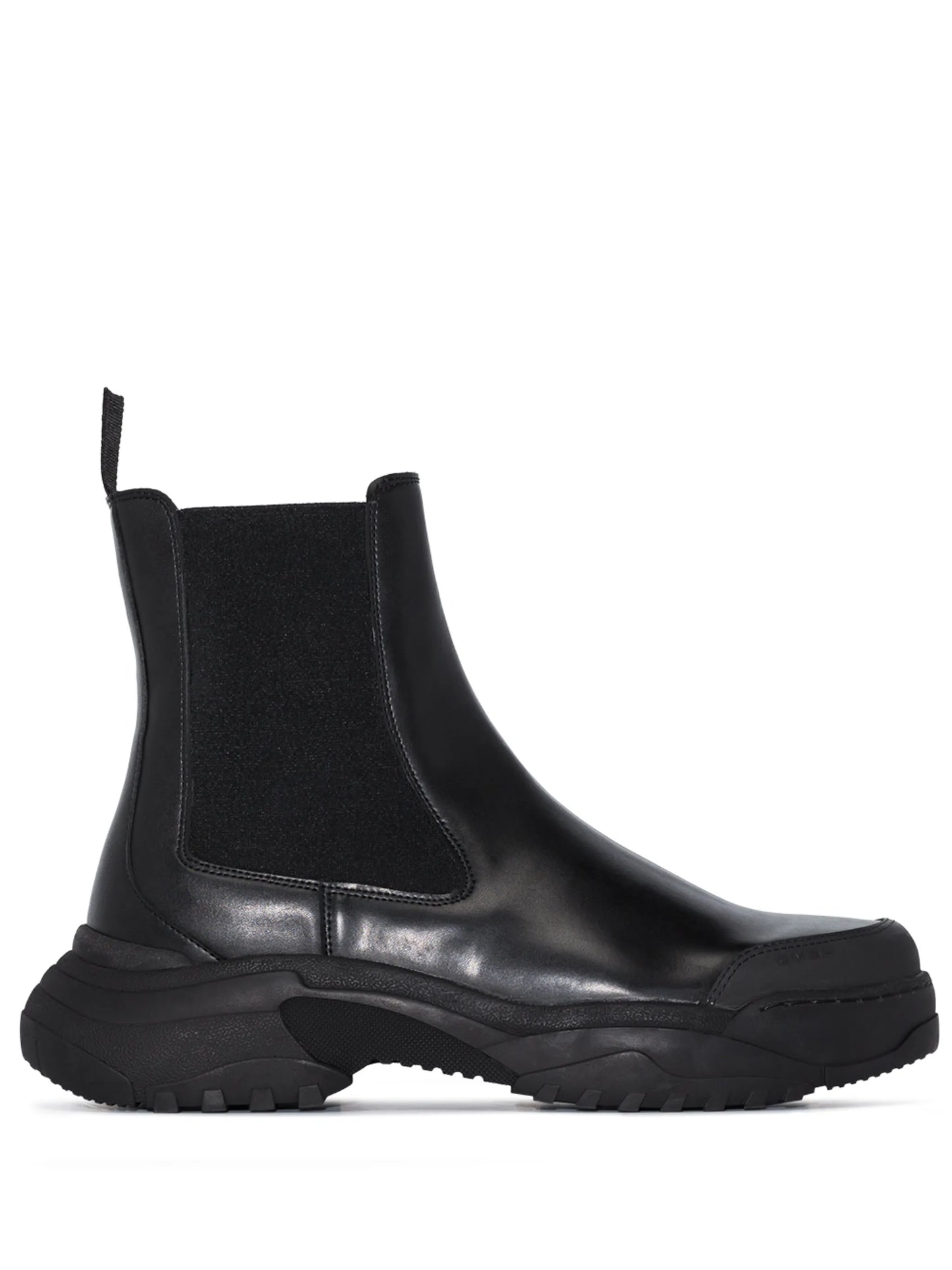 faux-leather Chelsea boots