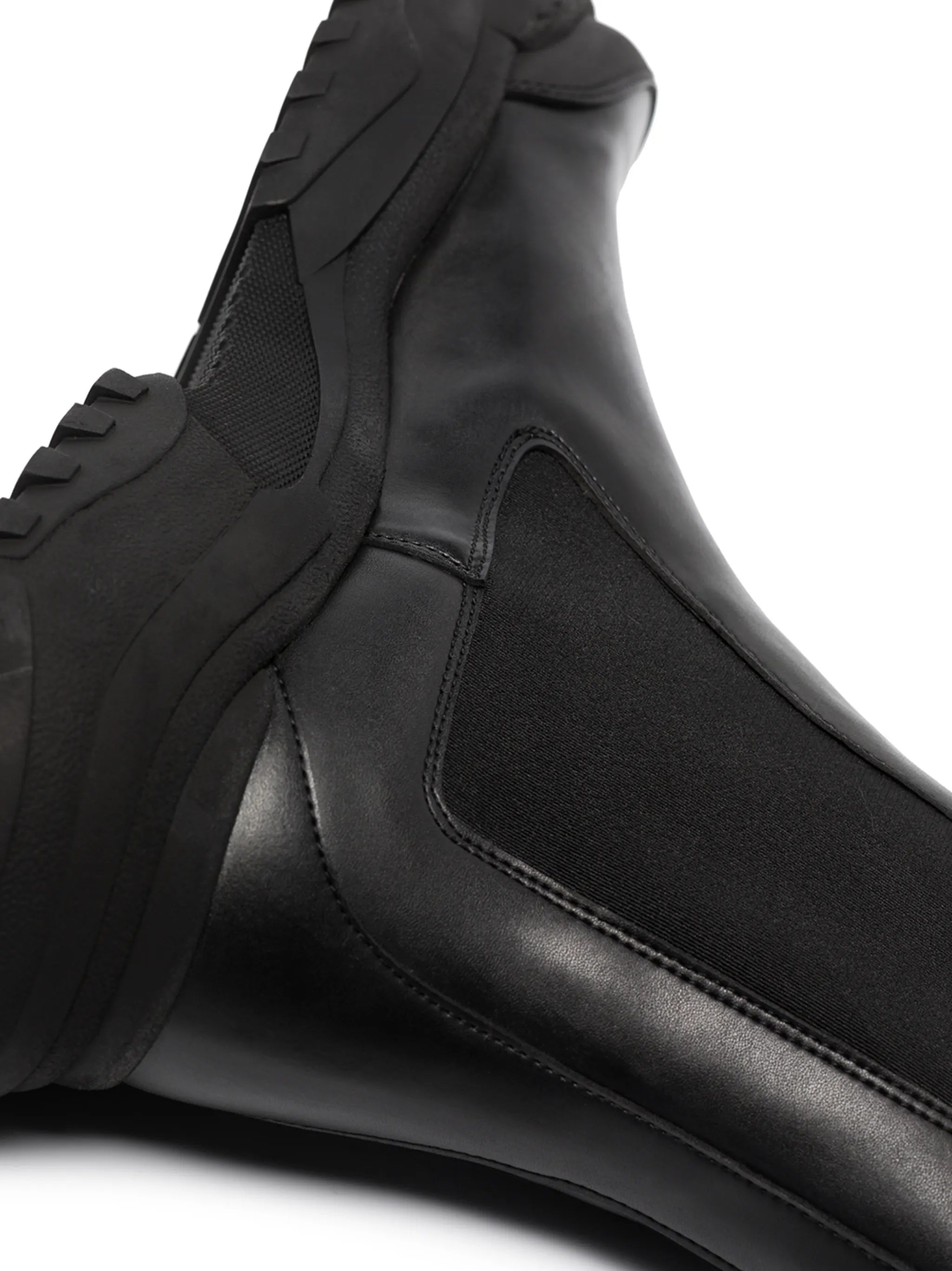 faux-leather Chelsea boots