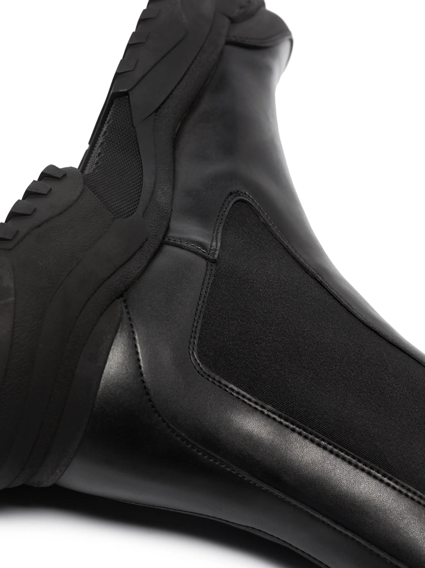 faux-leather Chelsea boots