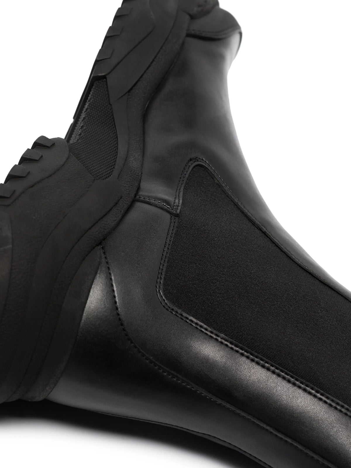 faux-leather Chelsea boots