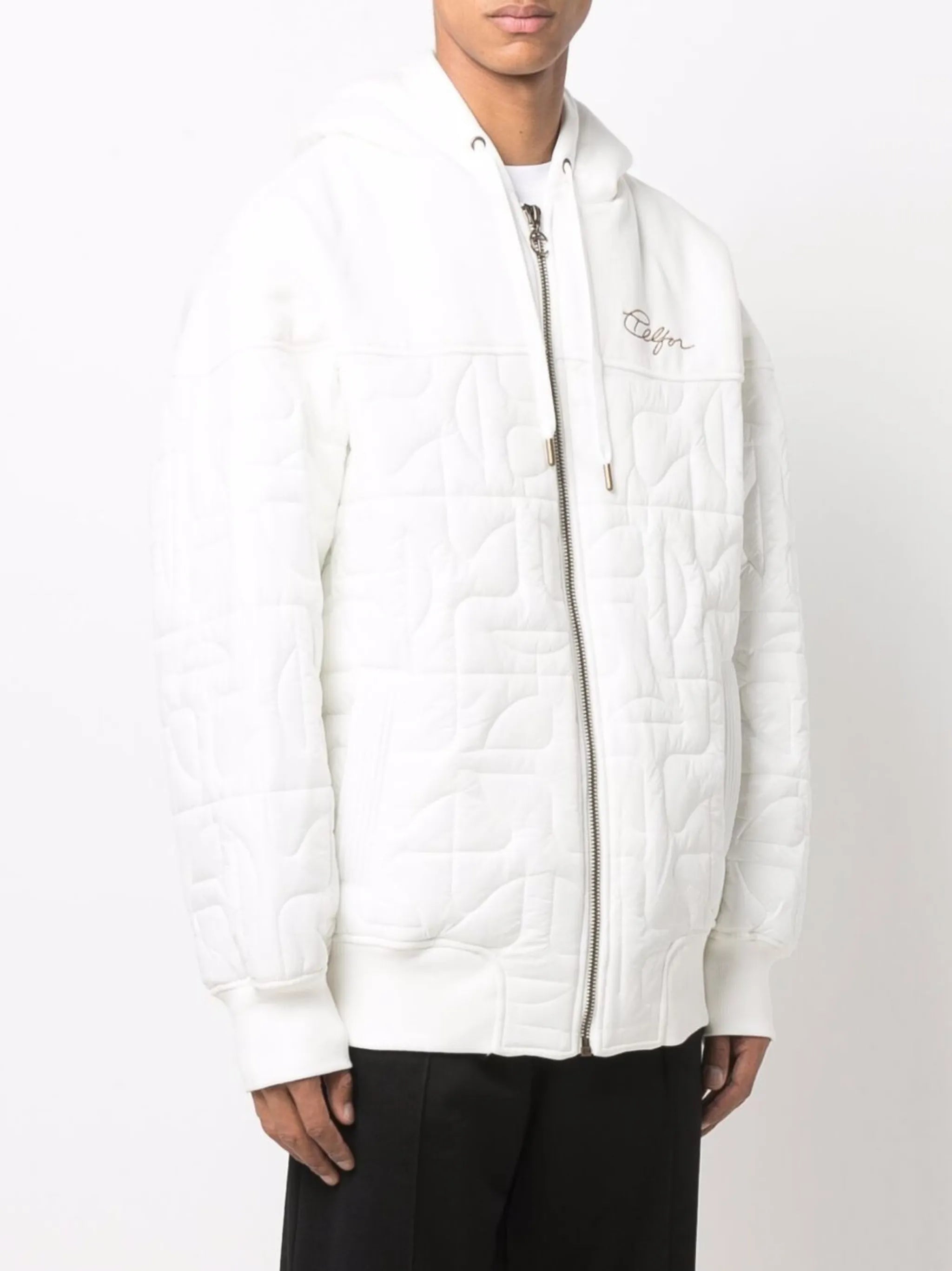 x Telfar quilted hooded jacket