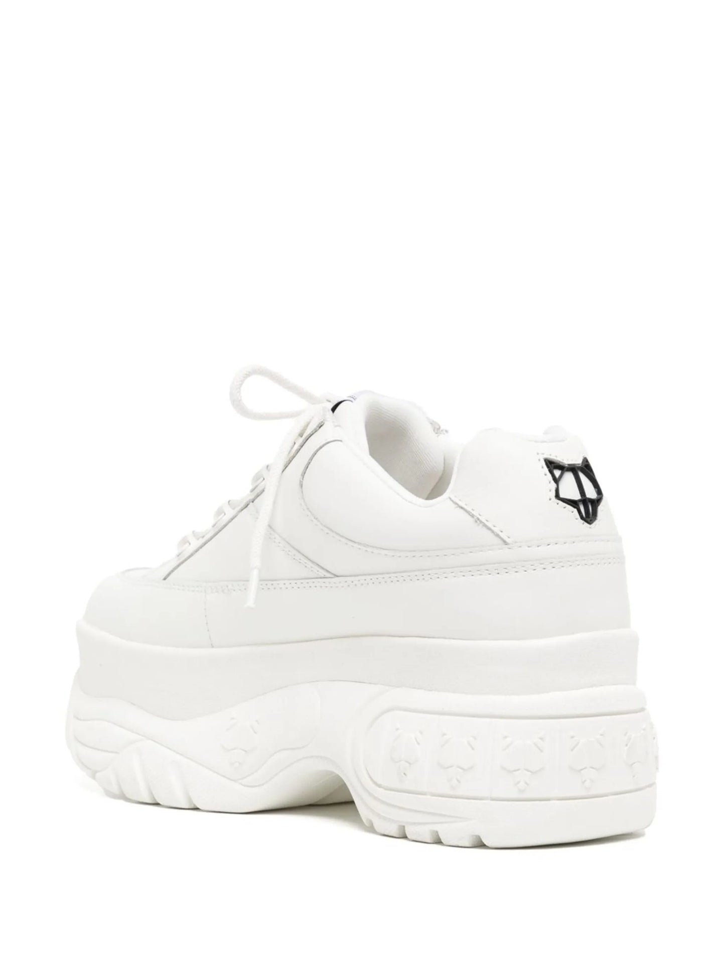Sporty platform lace-up sneakers