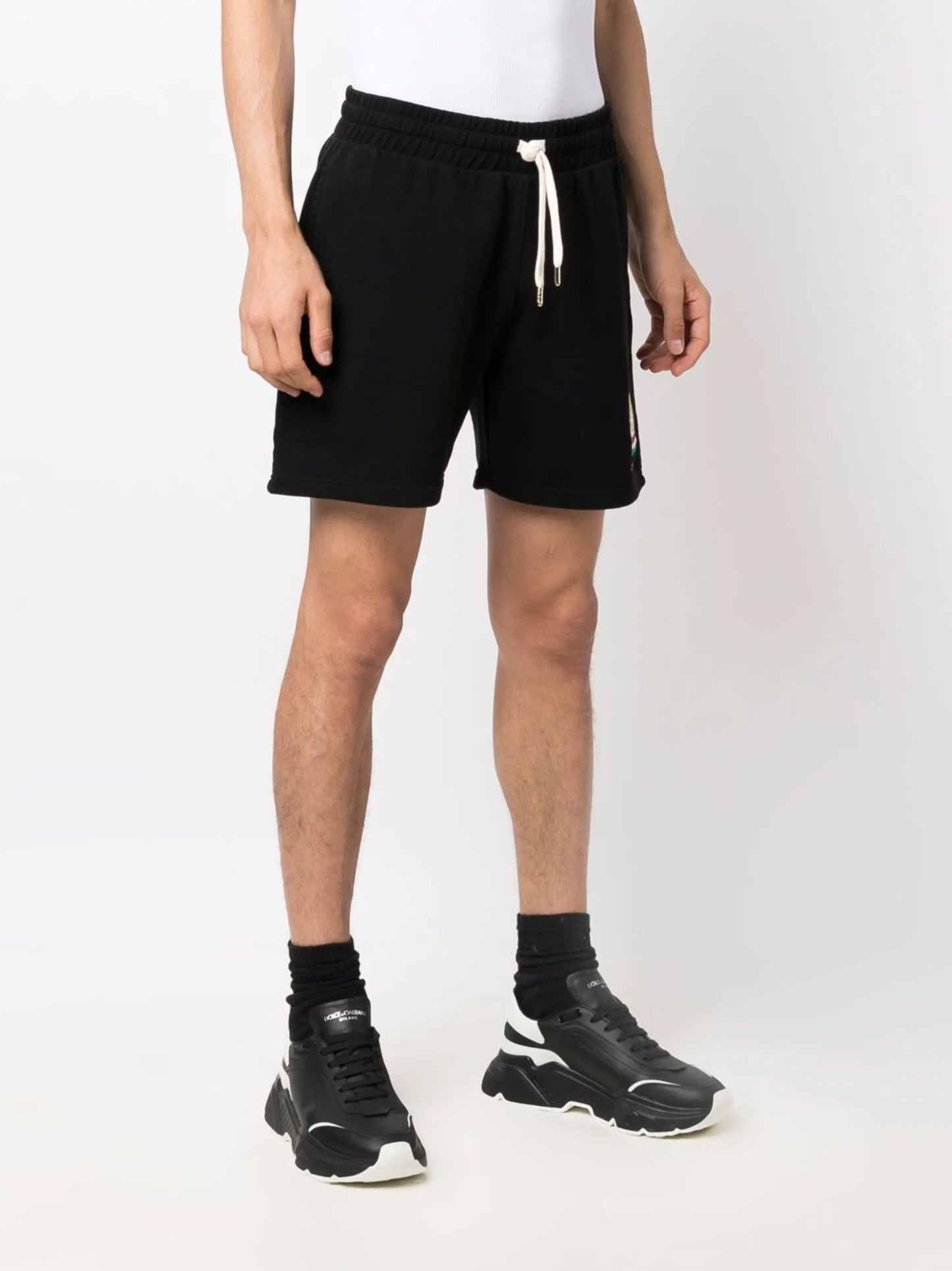 Racing Cherub logo-embroidered track shorts