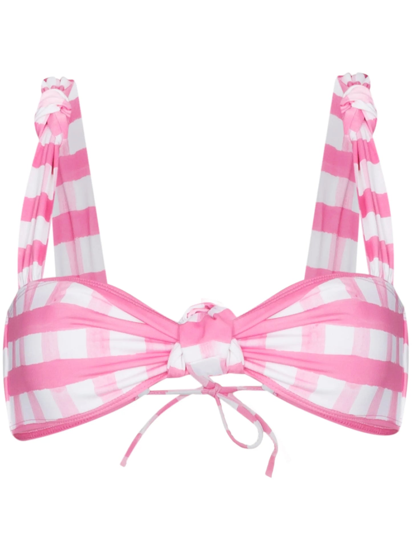 Vichy check bikini top
