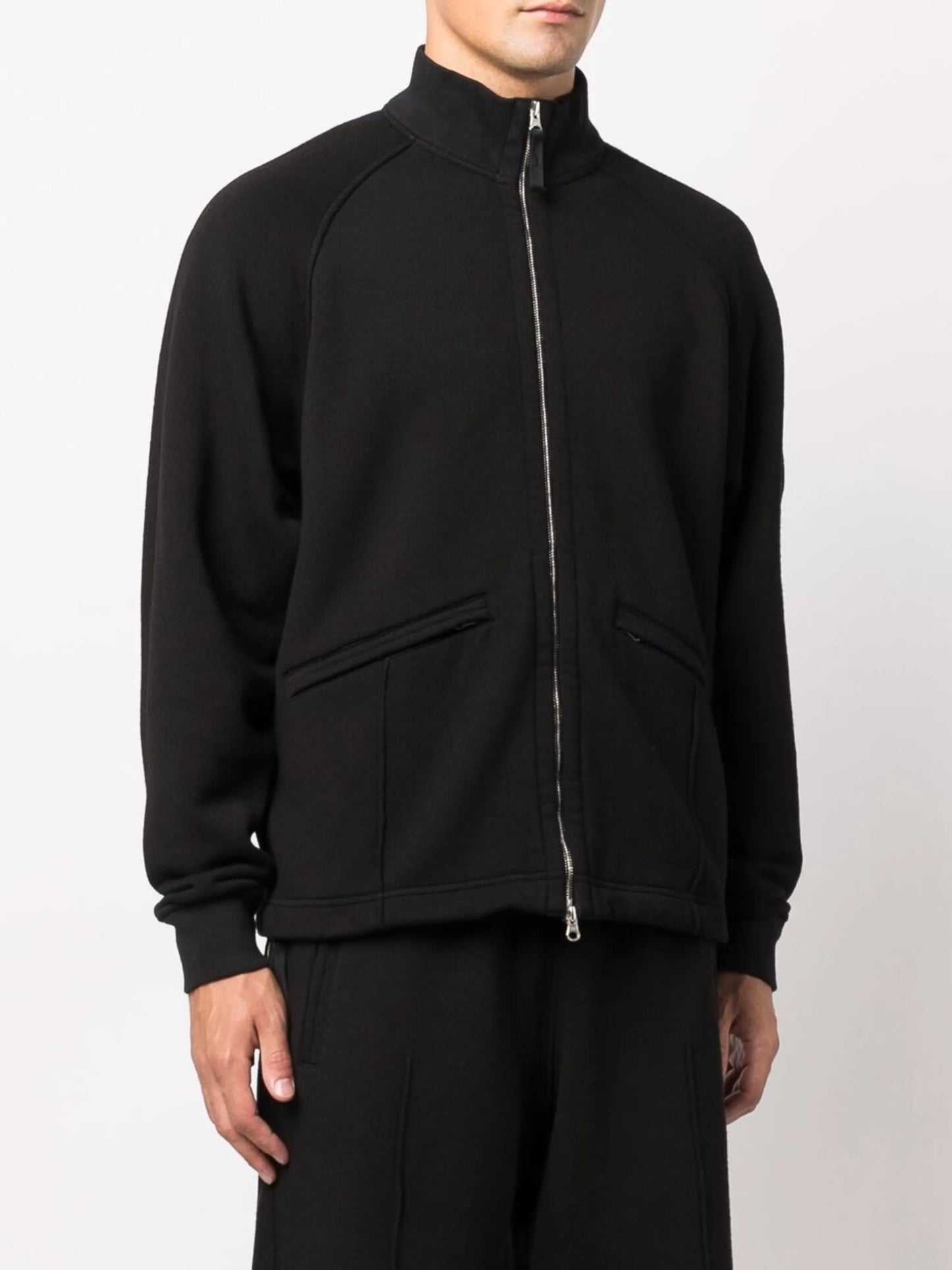 logo patch zip-up jacket