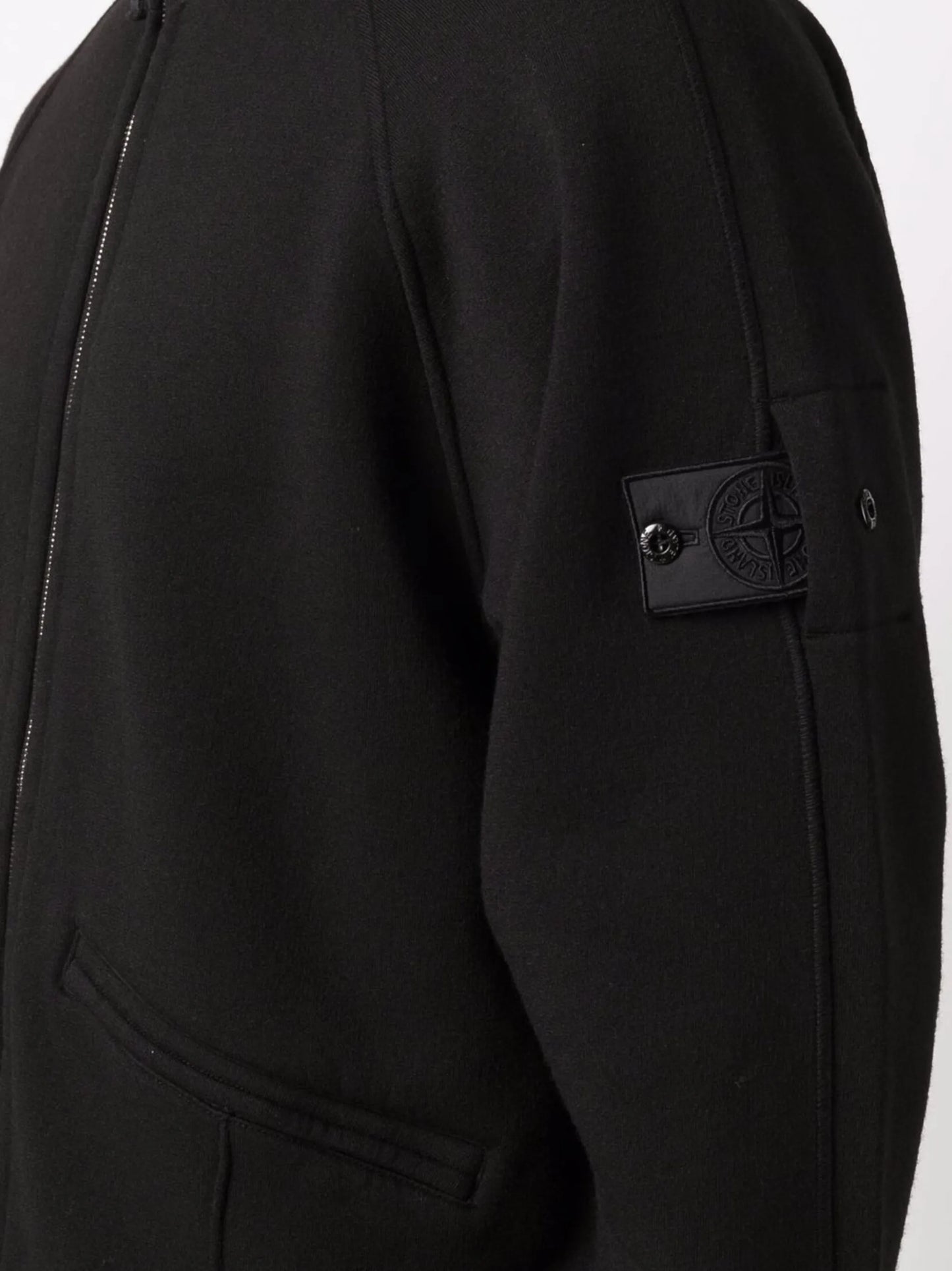 logo patch zip-up jacket