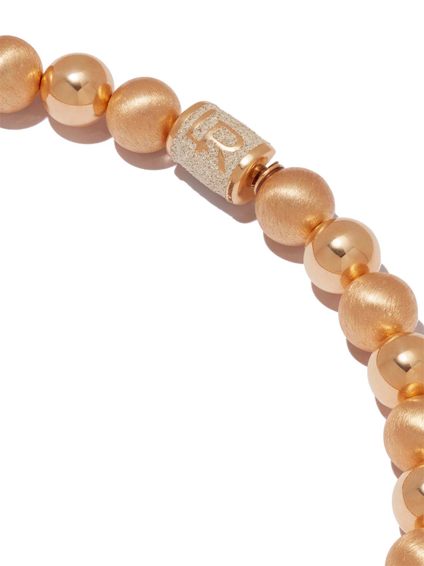 14kt yellow gold beaded necklace