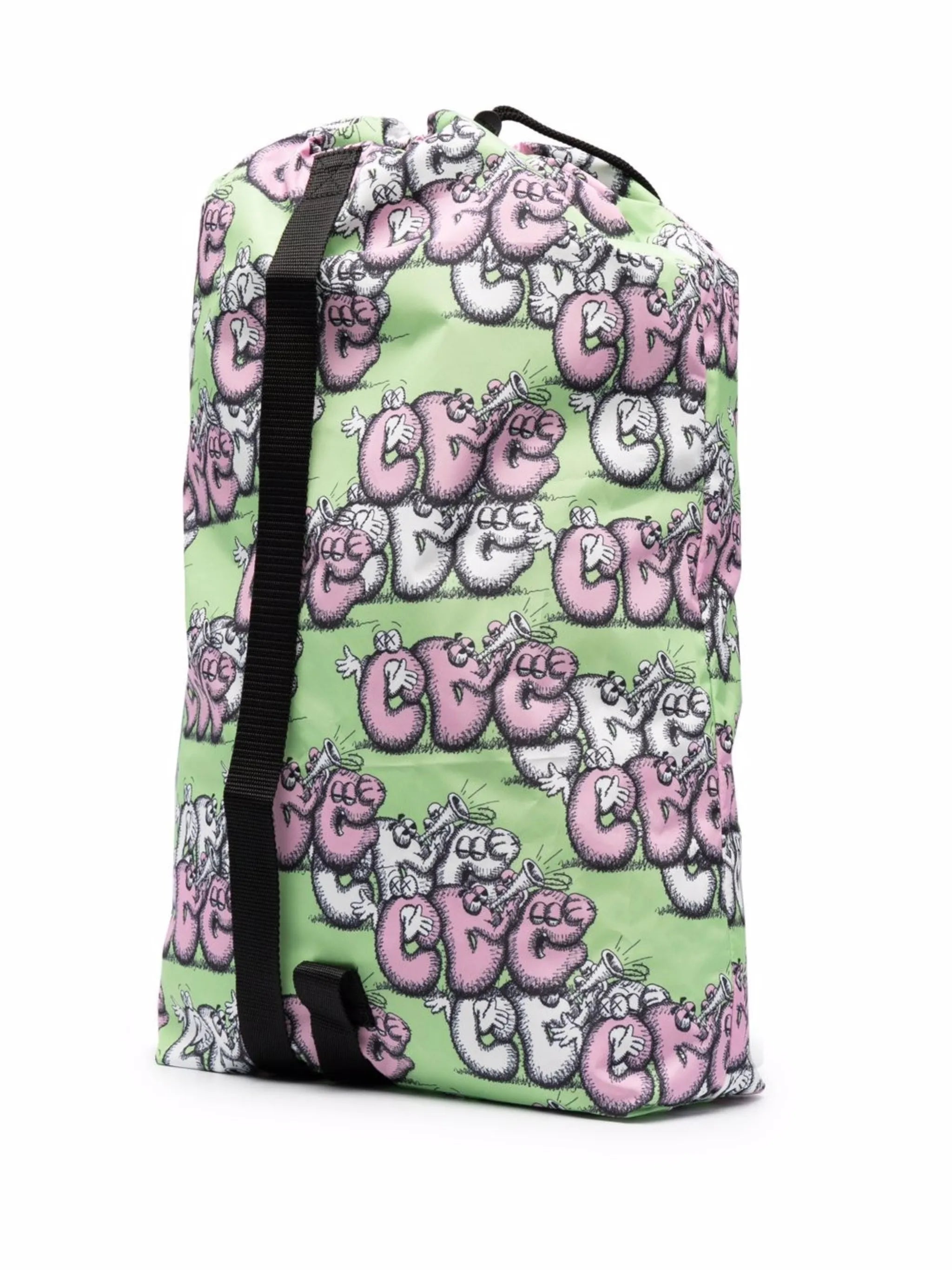 Kaws-print backpack