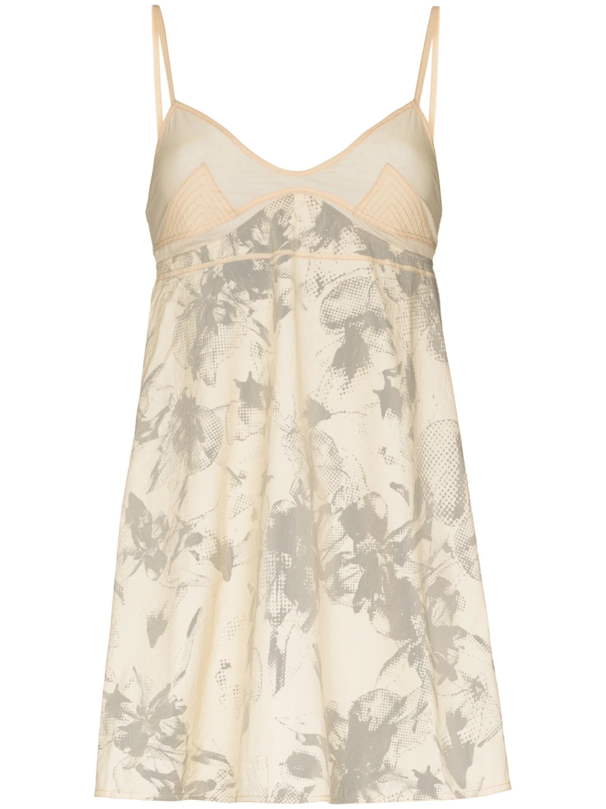 graphic-print slip dress