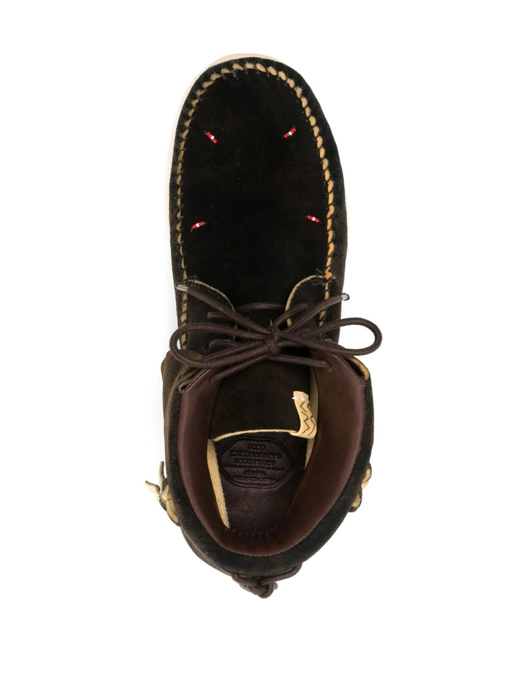 lace-up fringed sneakers