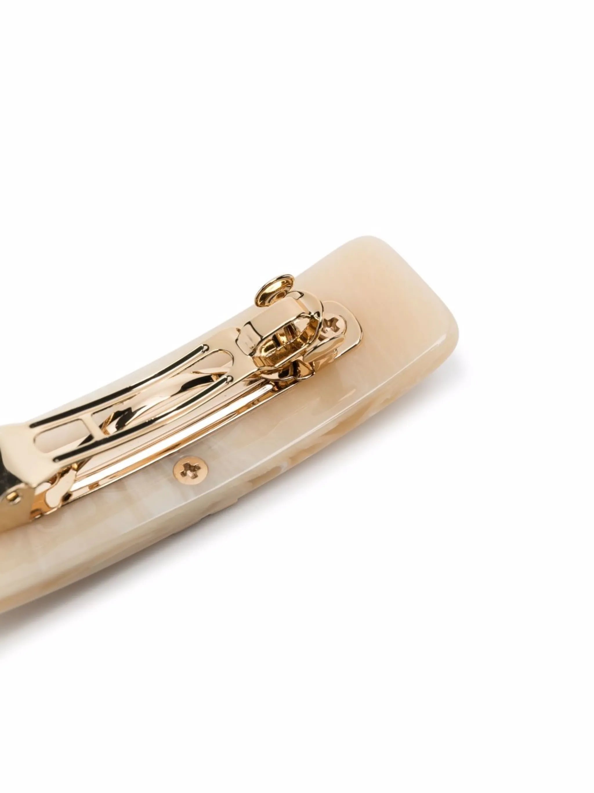 Kira logo-charm barrete hair clip