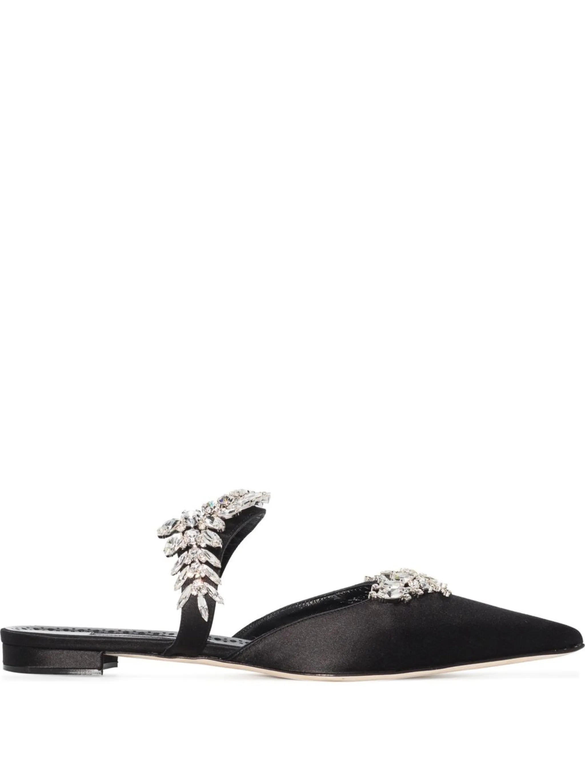 Lurum crystal-embellished mules