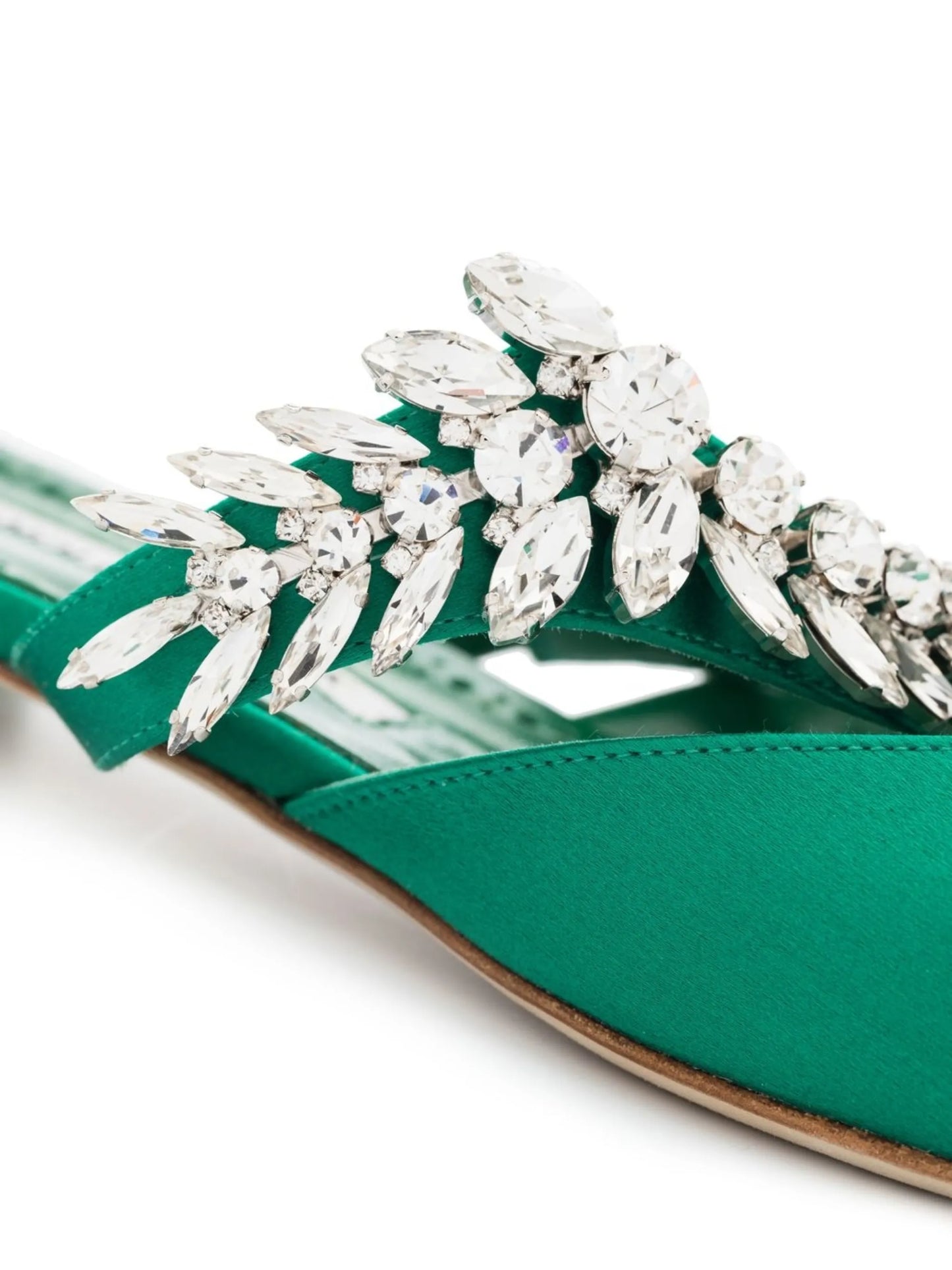 Lurum crystal-embellished mules