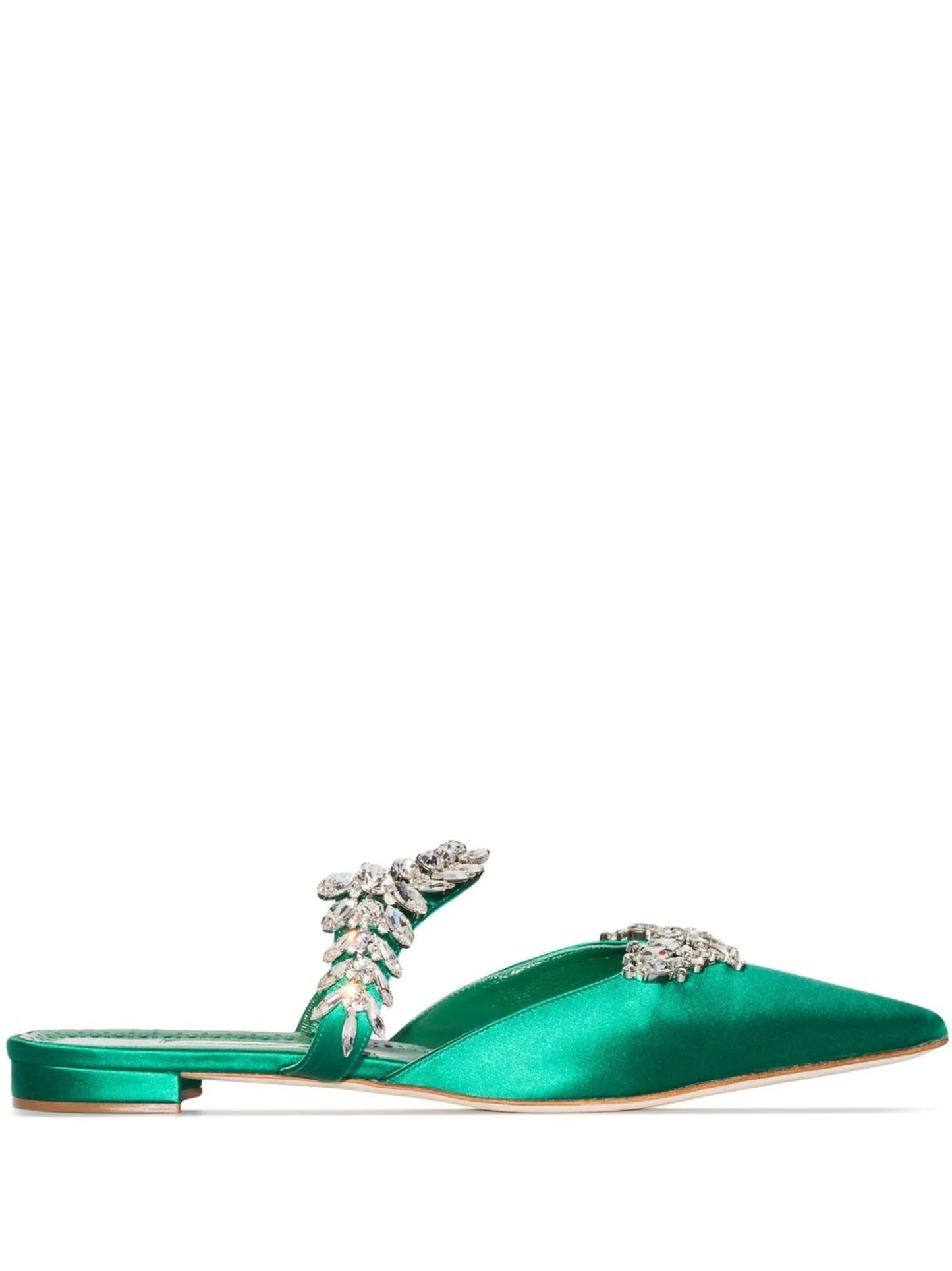 Lurum crystal-embellished mules