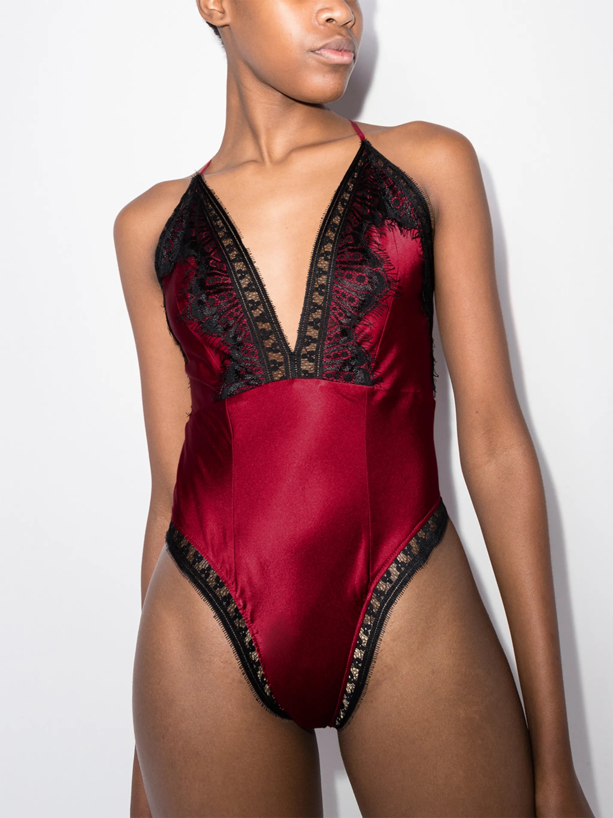 Freya lace-trim bodysuit