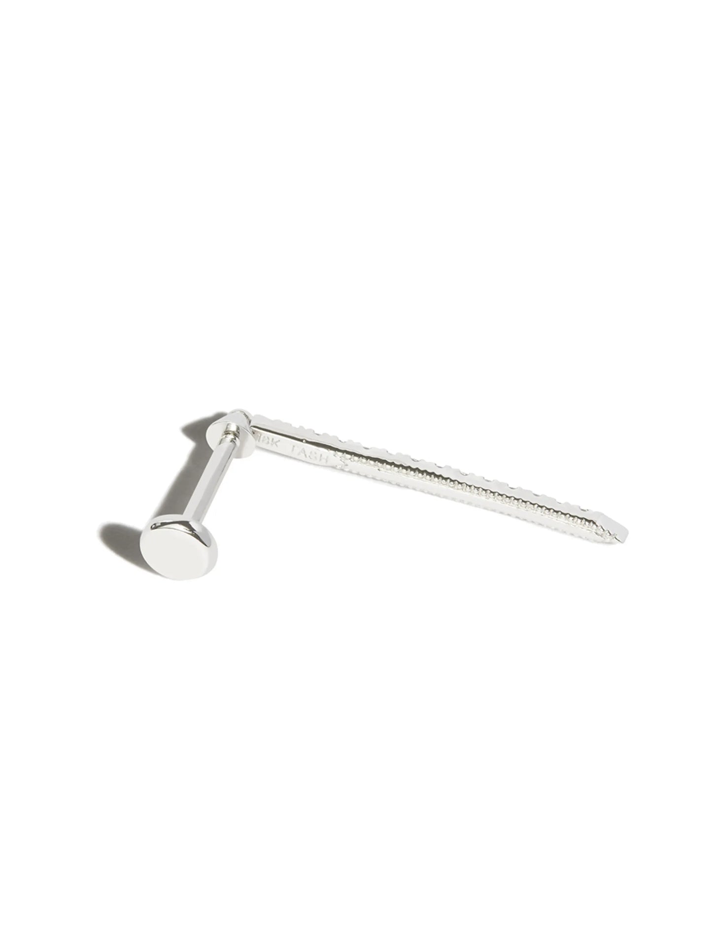 18kt white gold Eternity Bar diamond charm