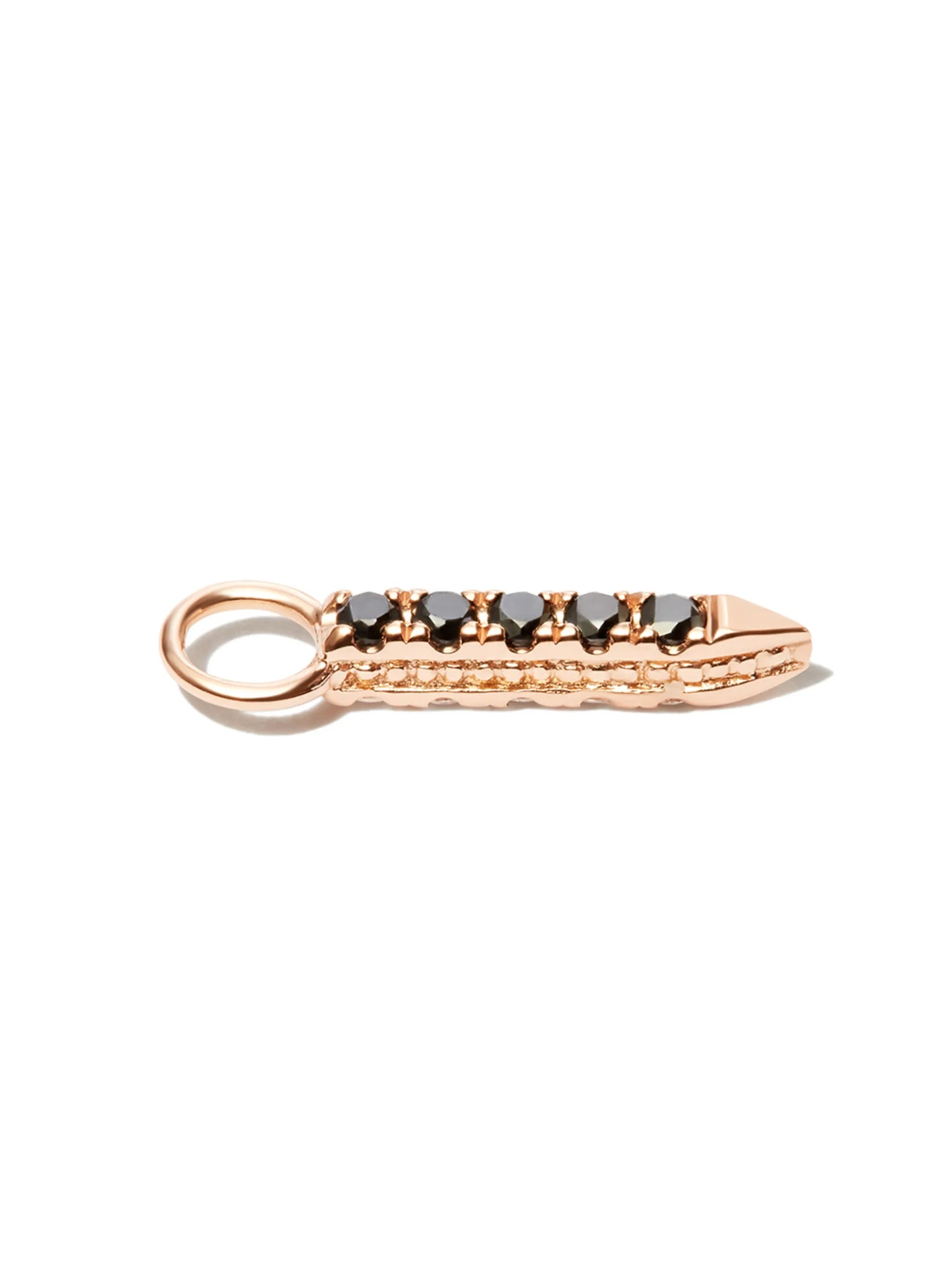 18kt rose gold Eternity Bar diamond charm