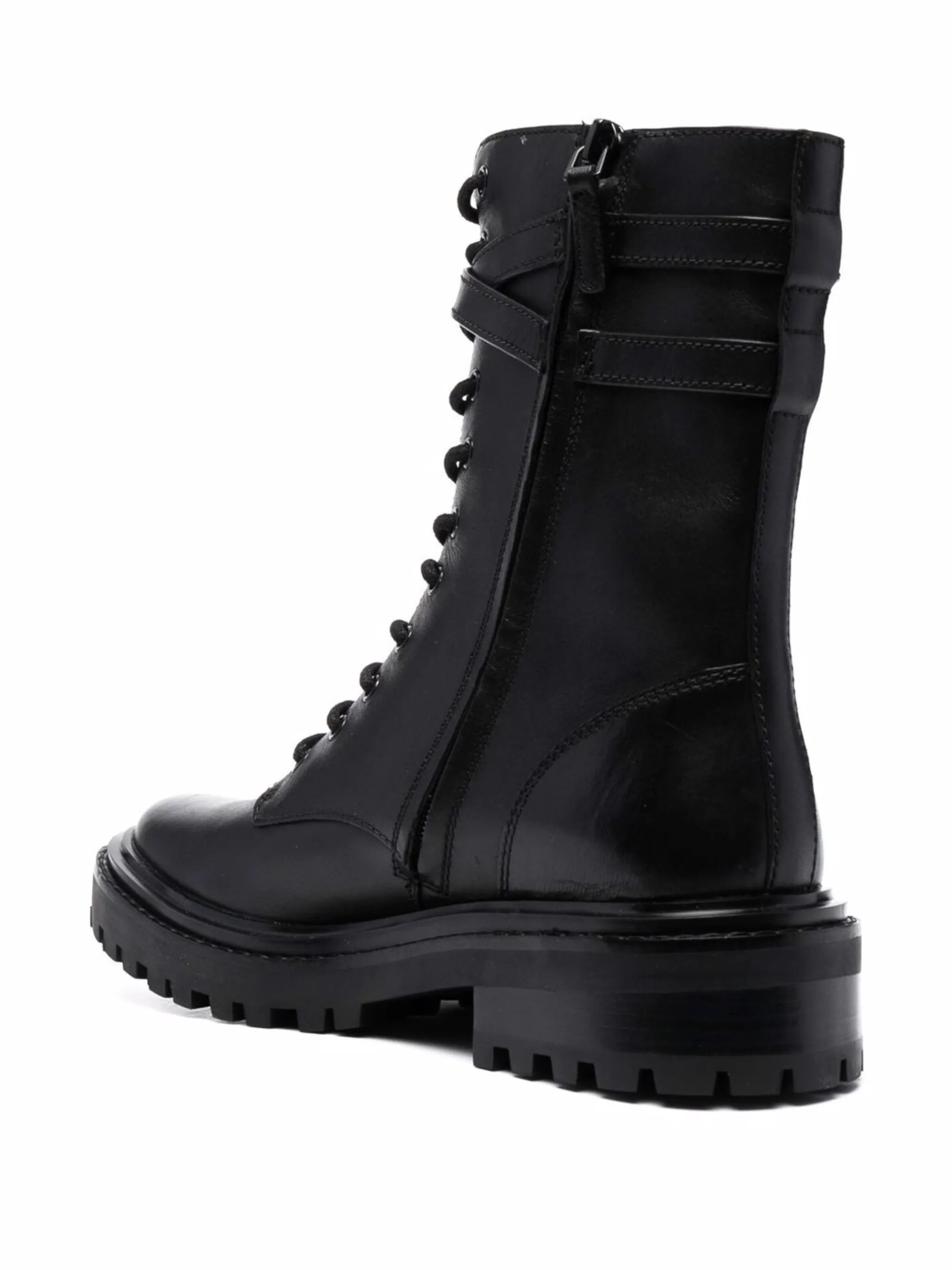 lace-up combat boots