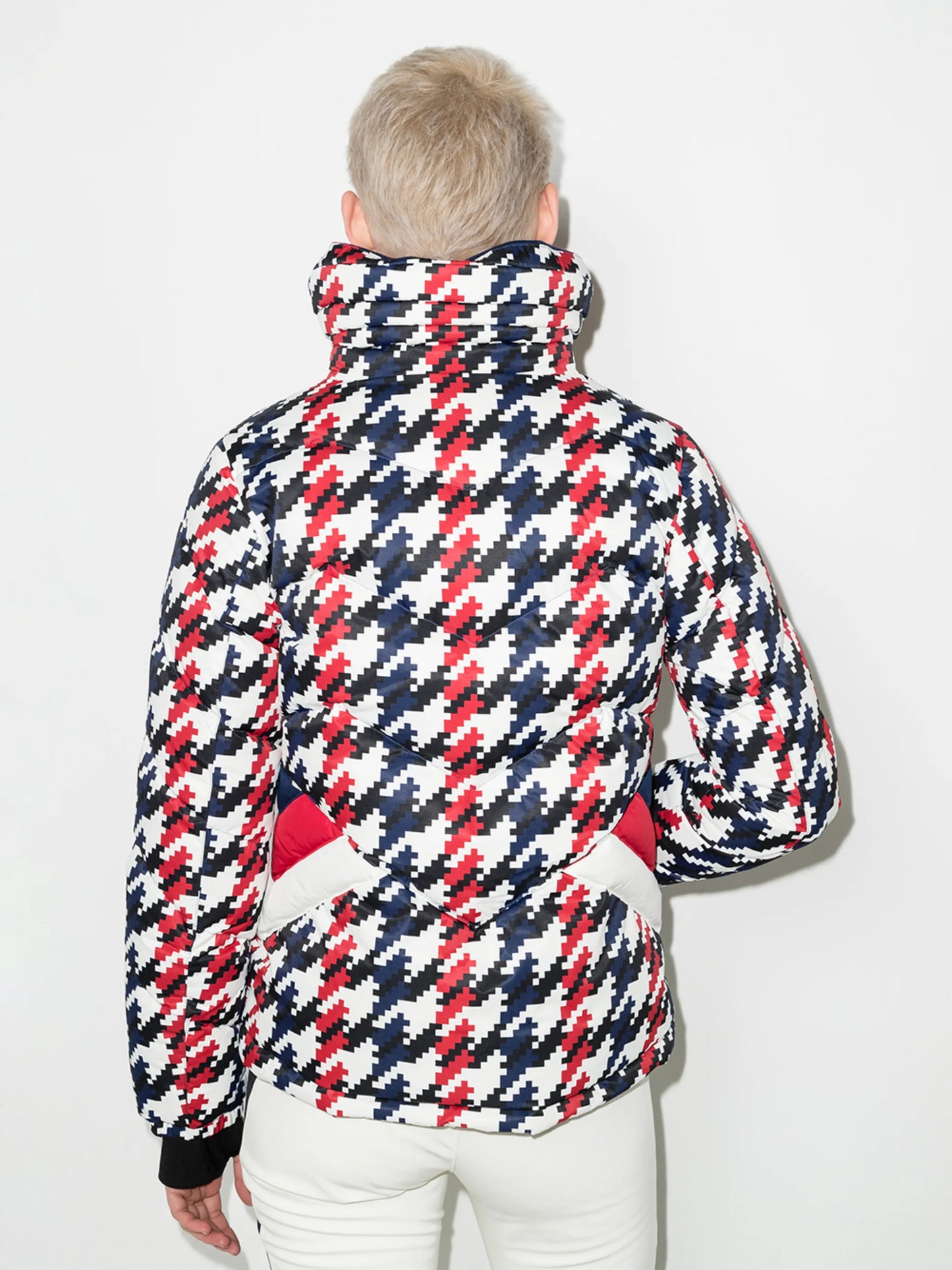 Apres Duvet houndstooth puffer jacket