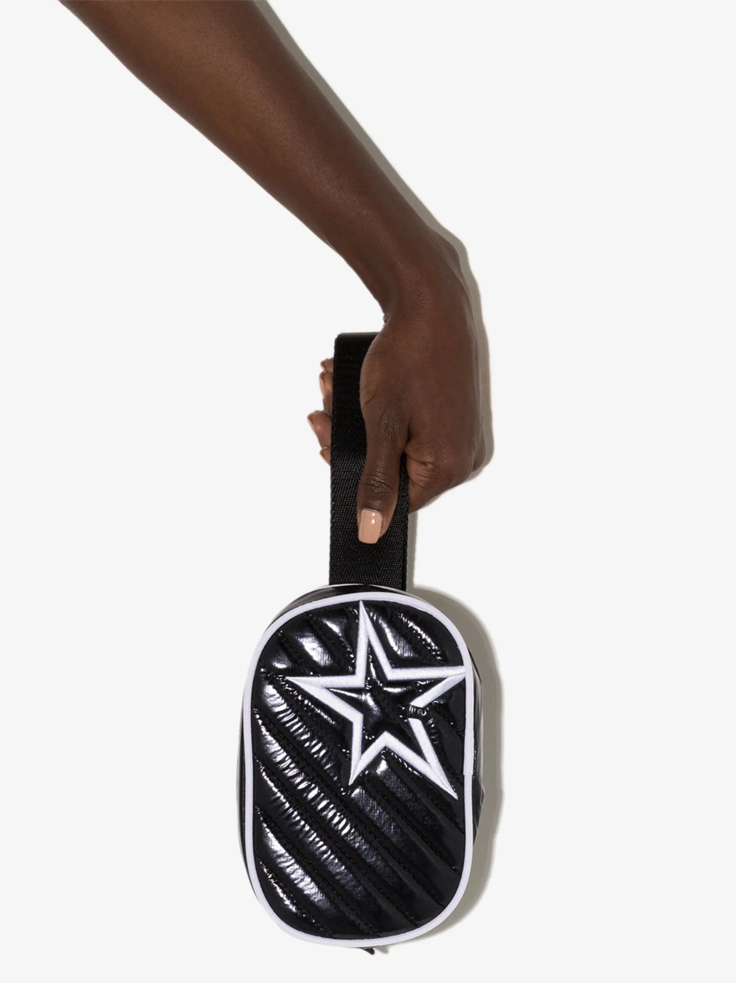 star-patch quilted belt bag