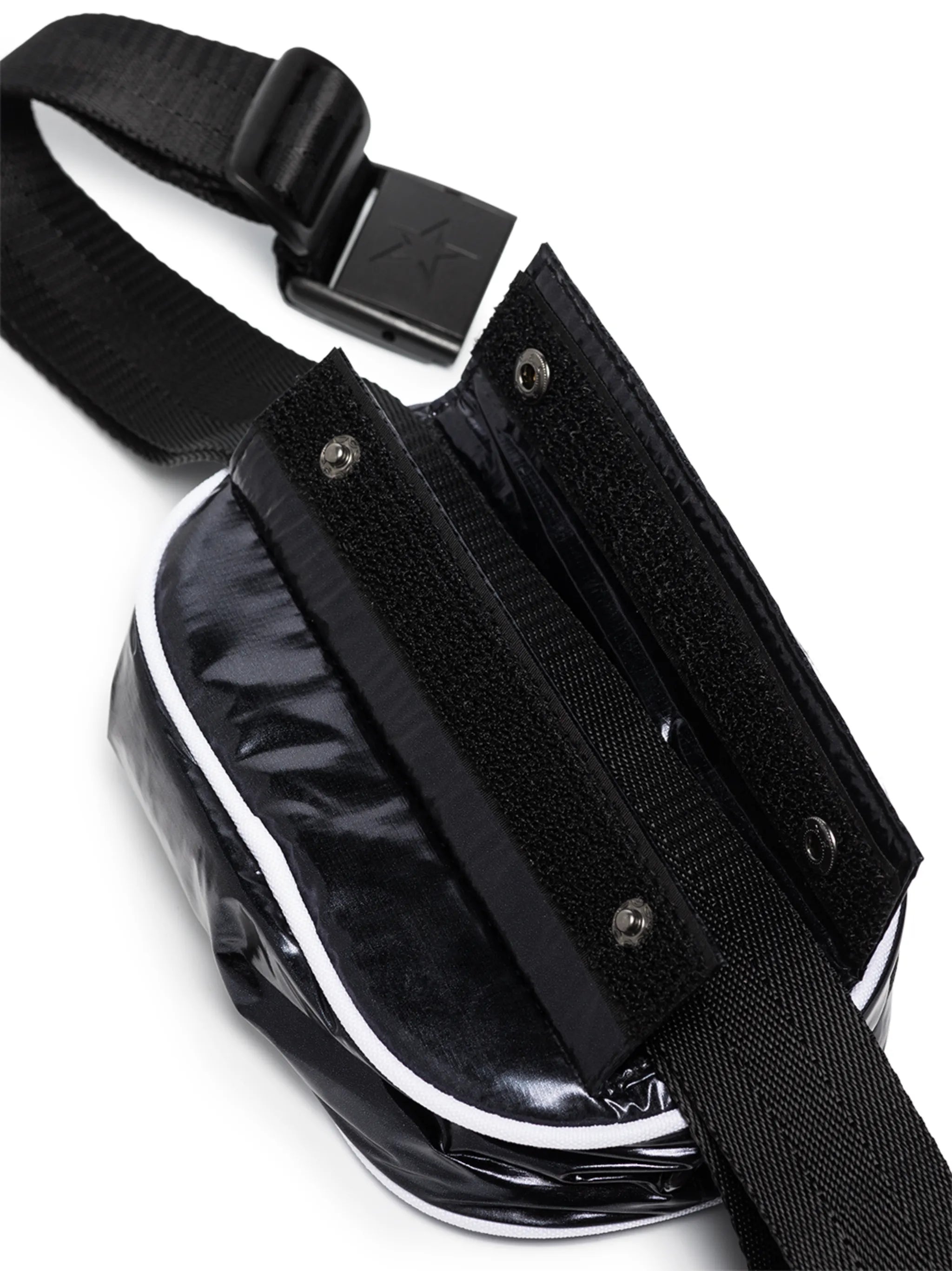 star-patch quilted belt bag
